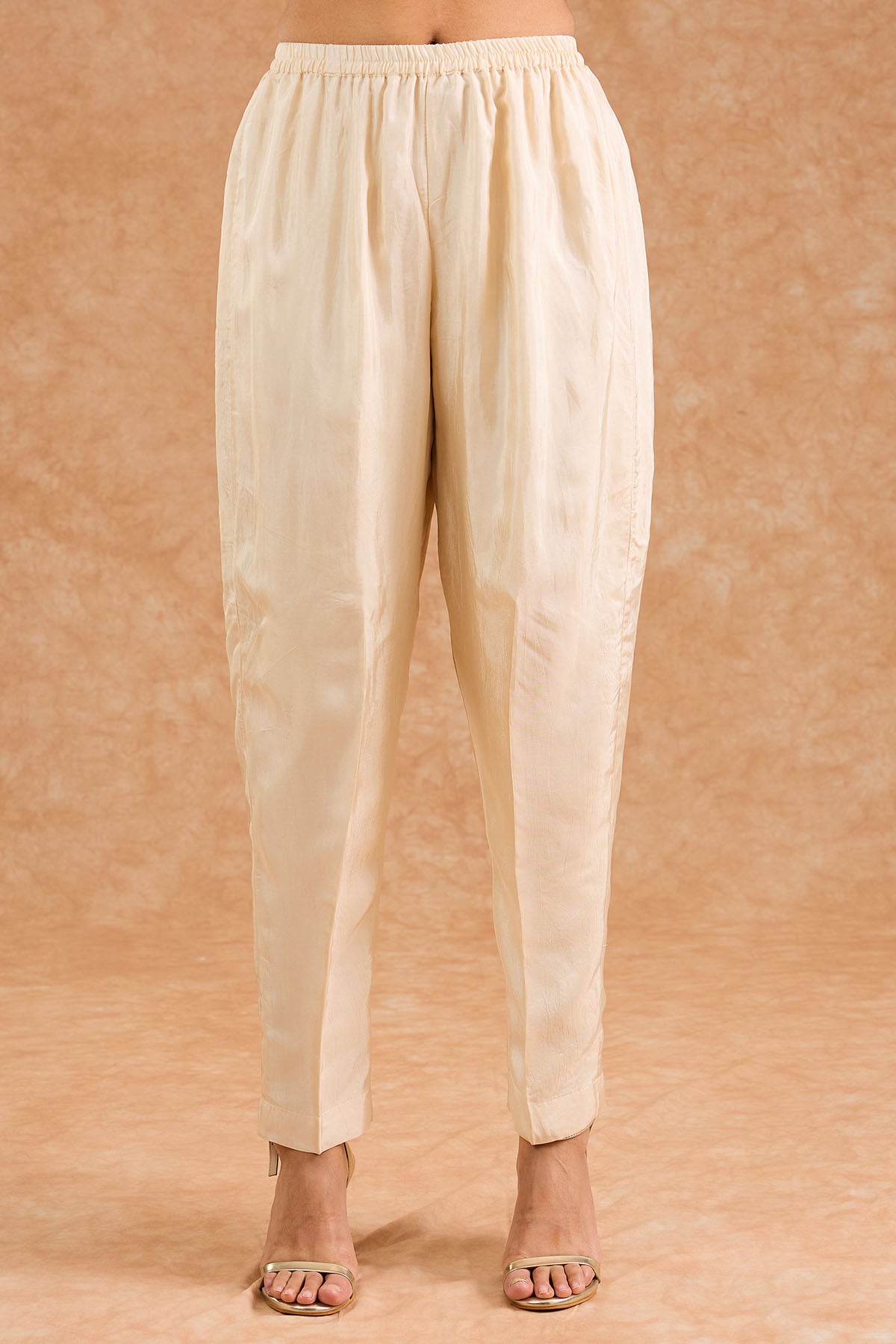 Silk Ivory Embroidery Kurta Set