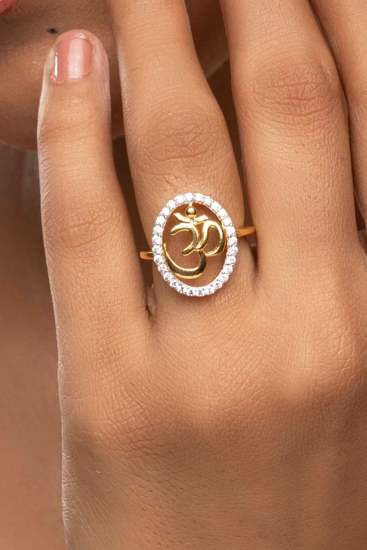 Buy Silver Aum Embellished Ring by Sica for women online at ScrollnShops