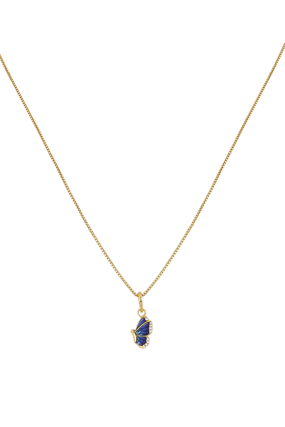 Silver Butterfly Pendant Set