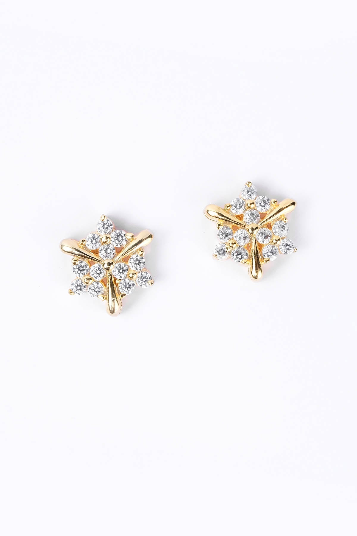 Sica Silver Cubic Zirconia Studs for jewellery online at ScrollnShops