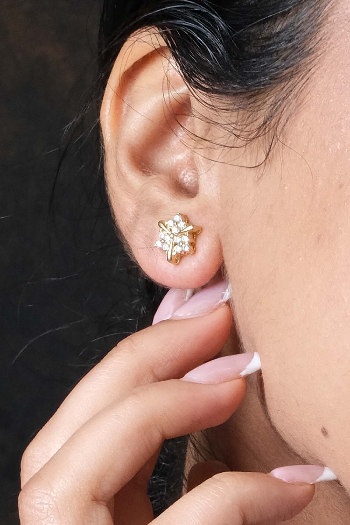 Silver Cubic Zirconia Studs
