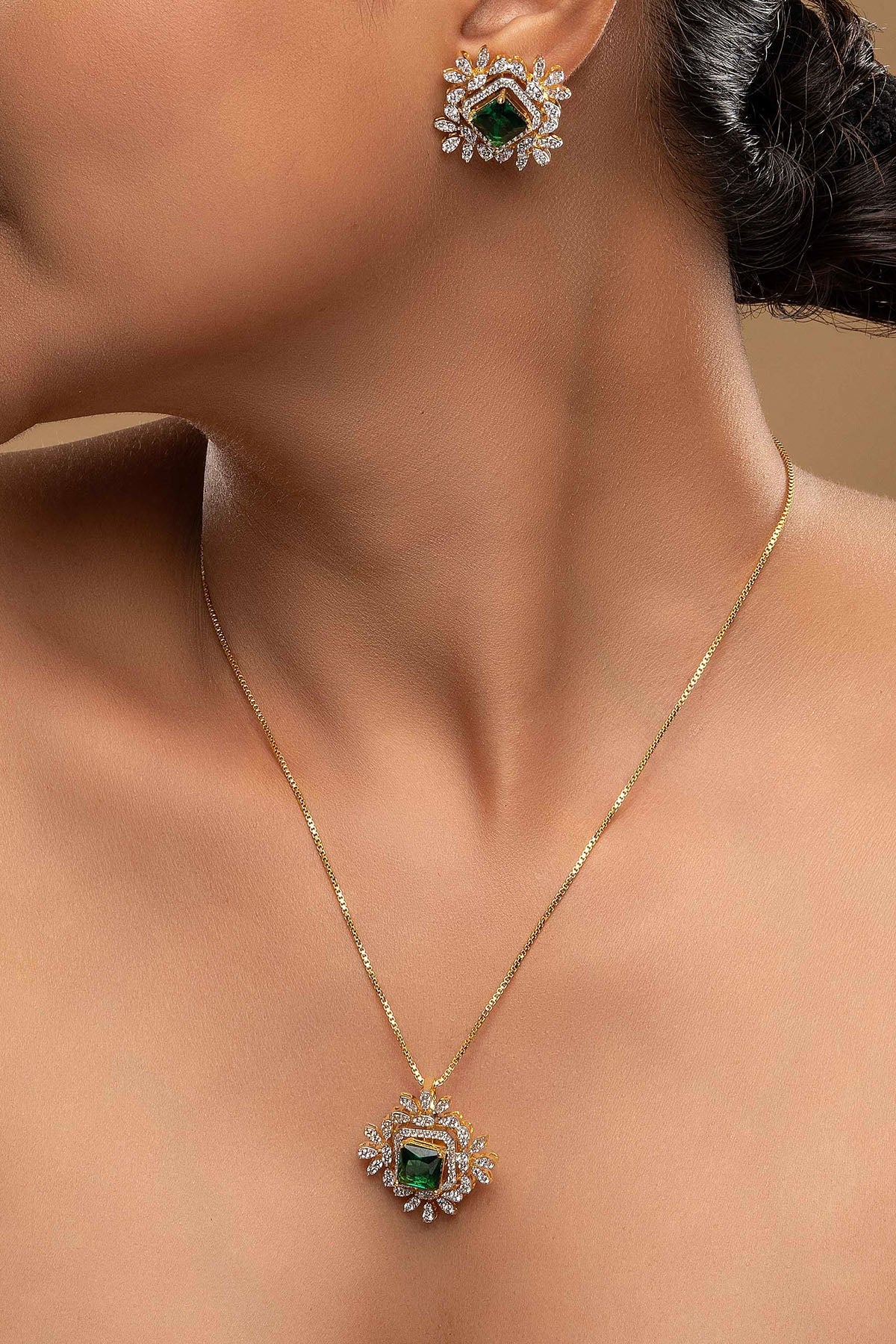 Buy  Silver Detachable Pendant Set for women by Sica online available at scrollnshops