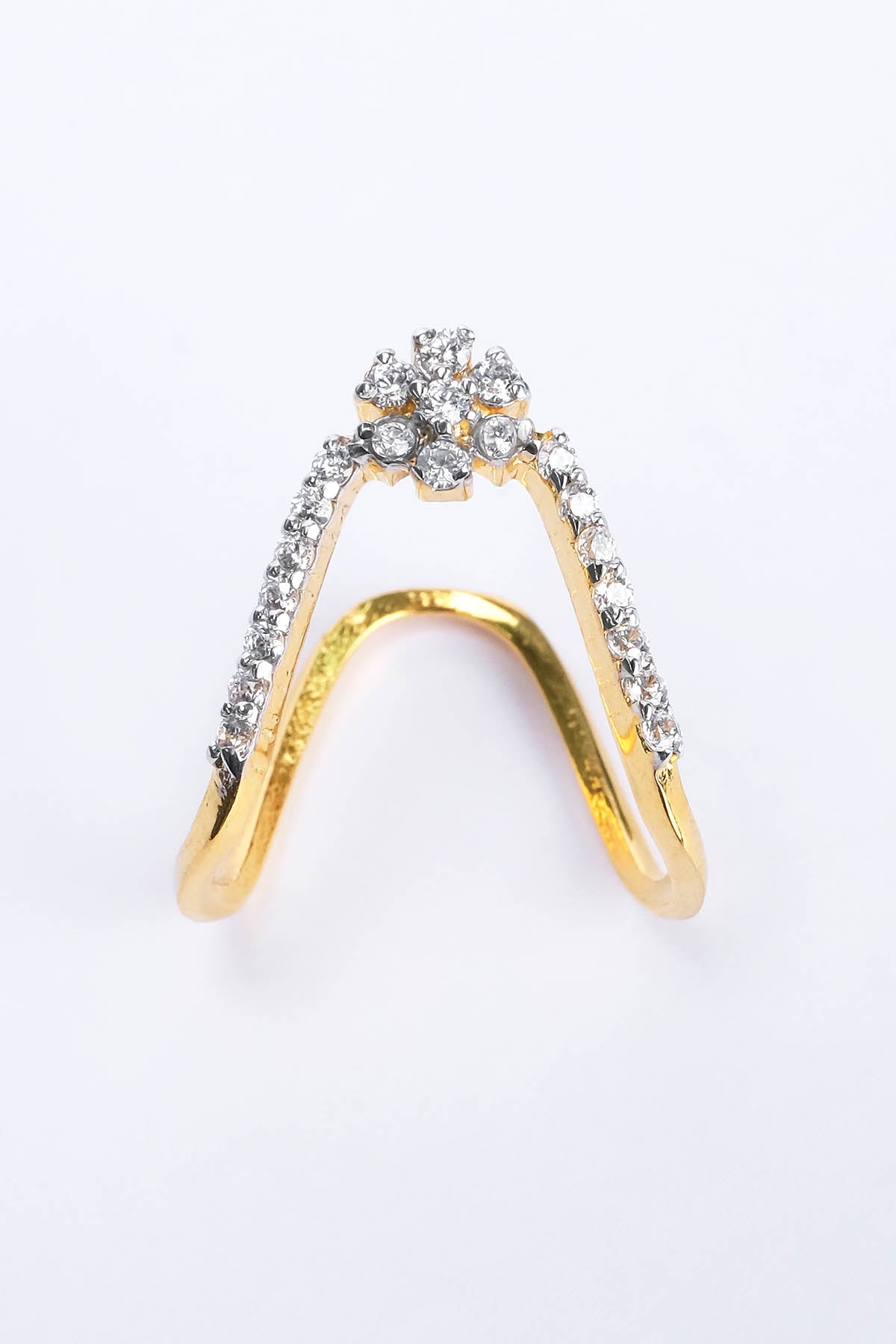 Silver Embellished Vanki Ring