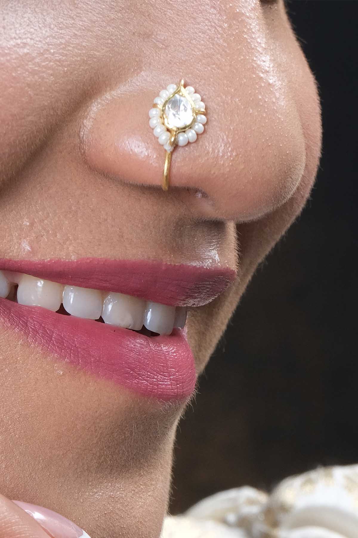 Sica Silver Embellished Zinia Nath for jewellery online at ScrollnShops