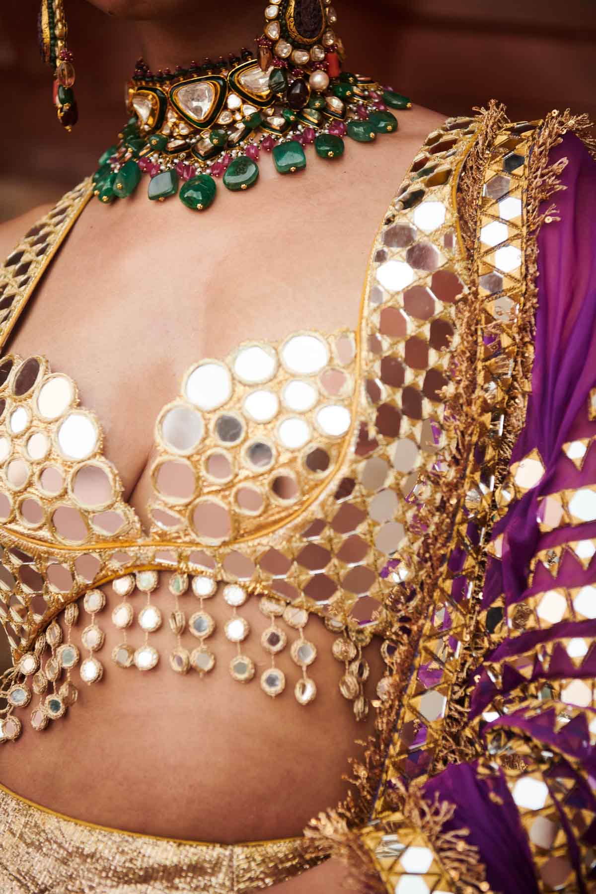 Silver & Gold Lampi Lehenga Set