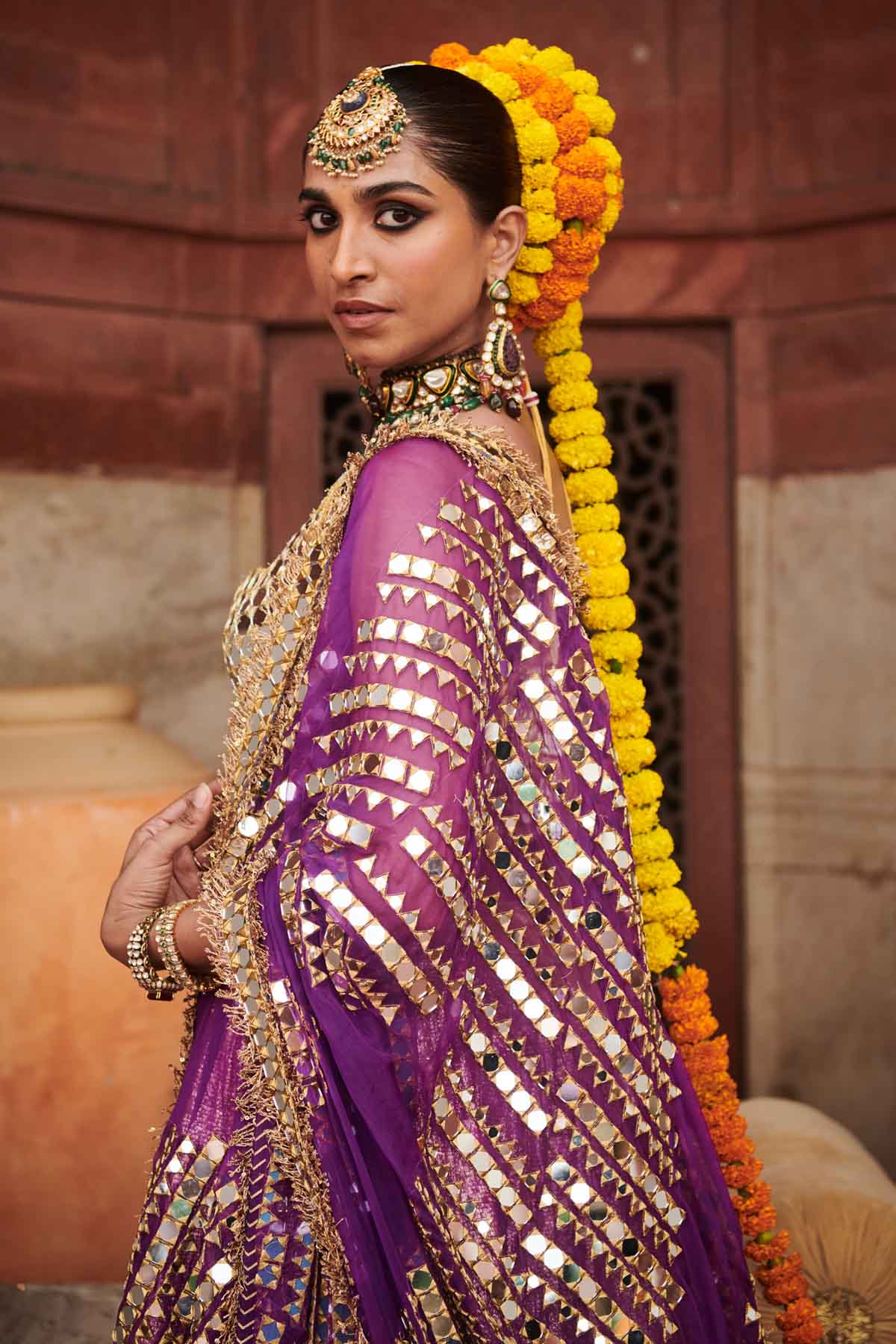 Silver & Gold Lampi Lehenga Set