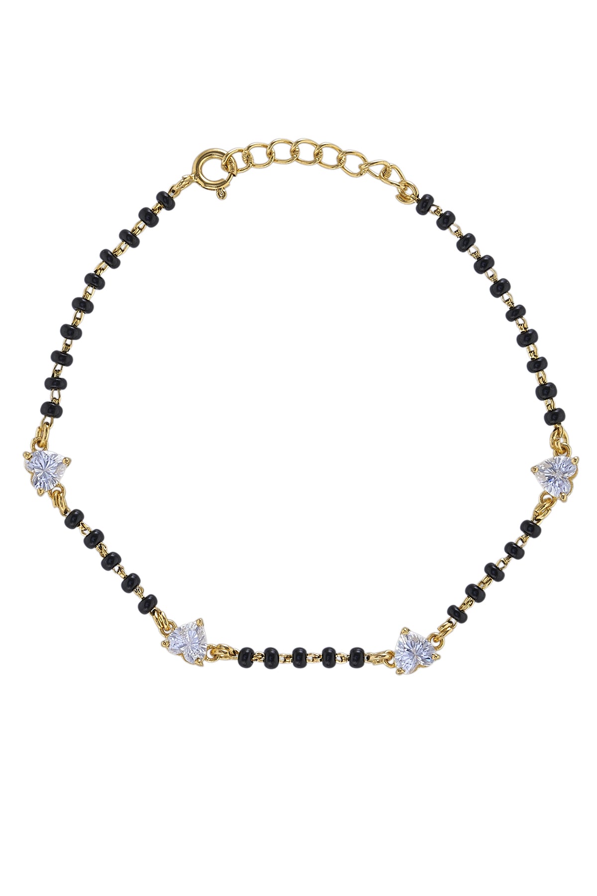 Silver Heart Hand Mangalsutra