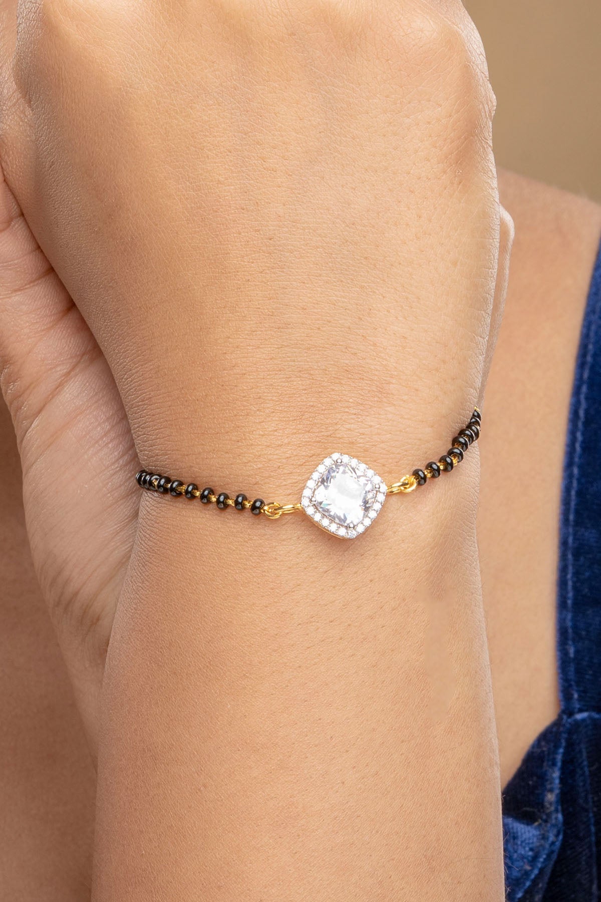 Buy Silver Juhi Hand Mangalsutra by Sica for women online at ScrollnShops