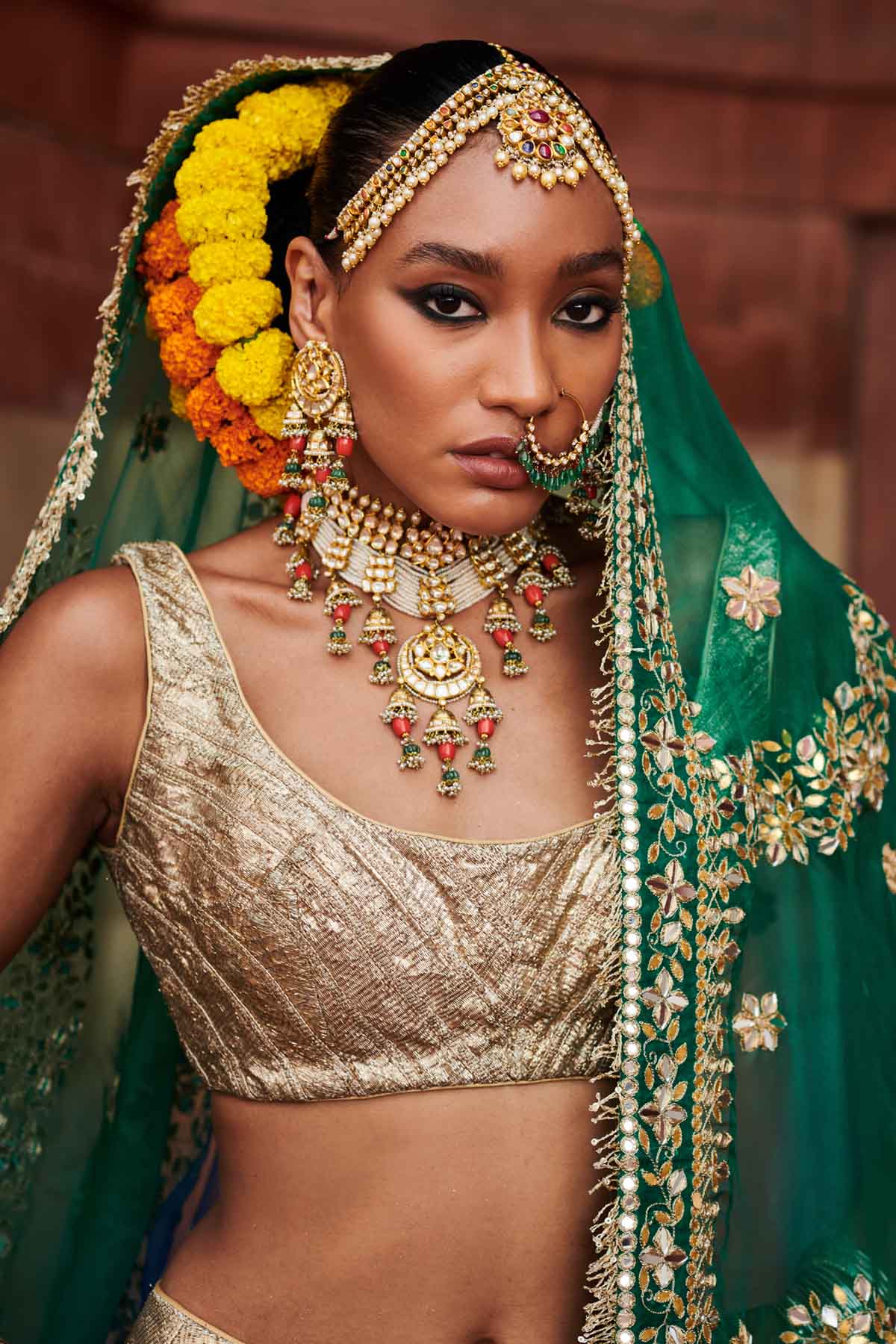 Silver Lampi Work Lehenga Set