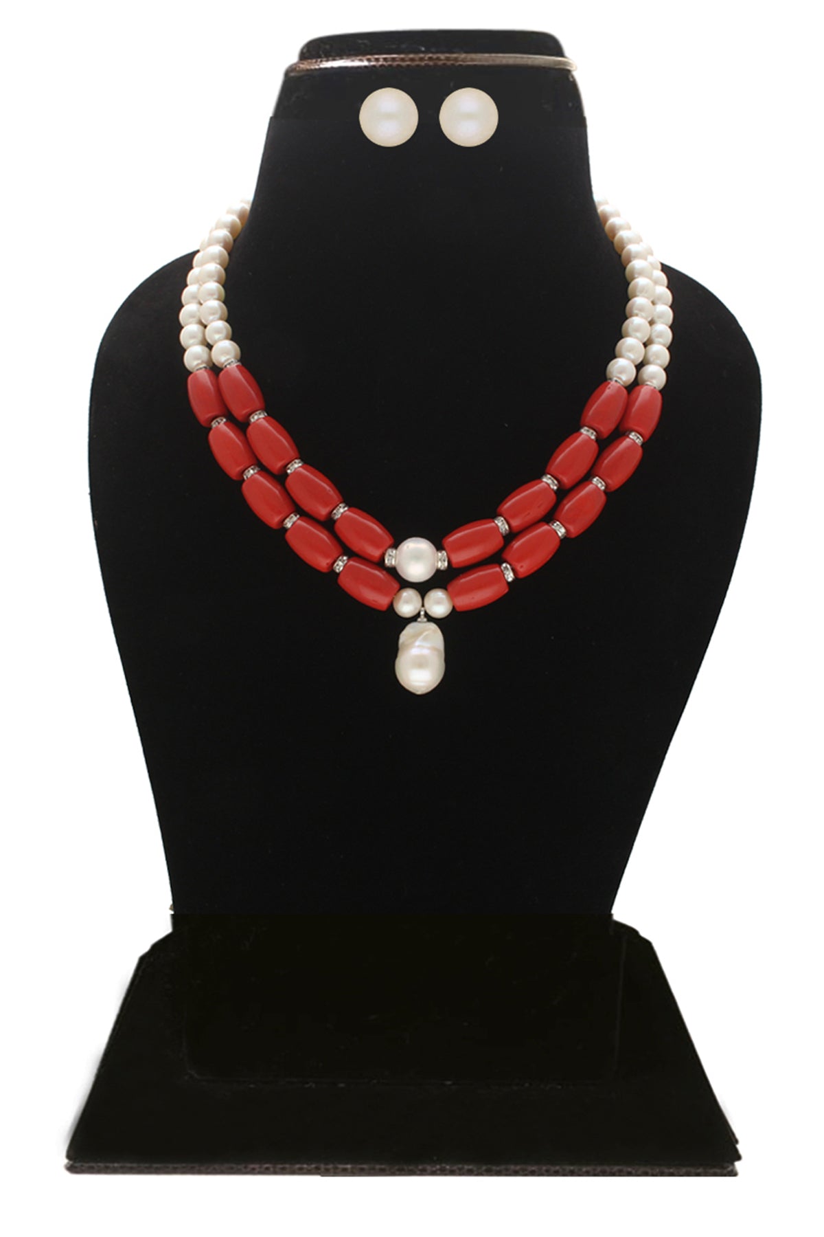 Silver Pearls & Stone Jewellery