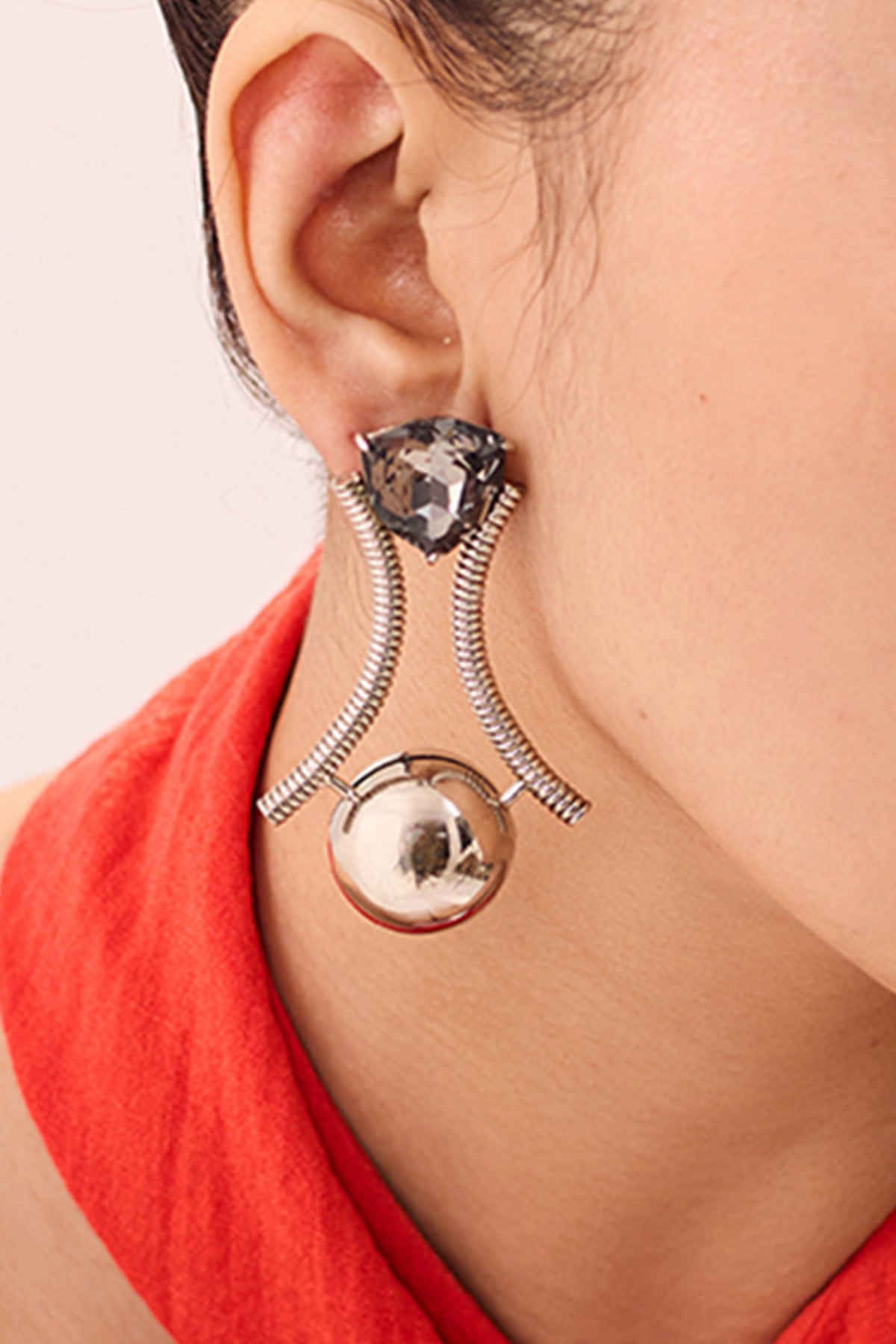 Buy Silver Plated Gemstone Danglers by Ruhheite for Women online at ScrollnShops