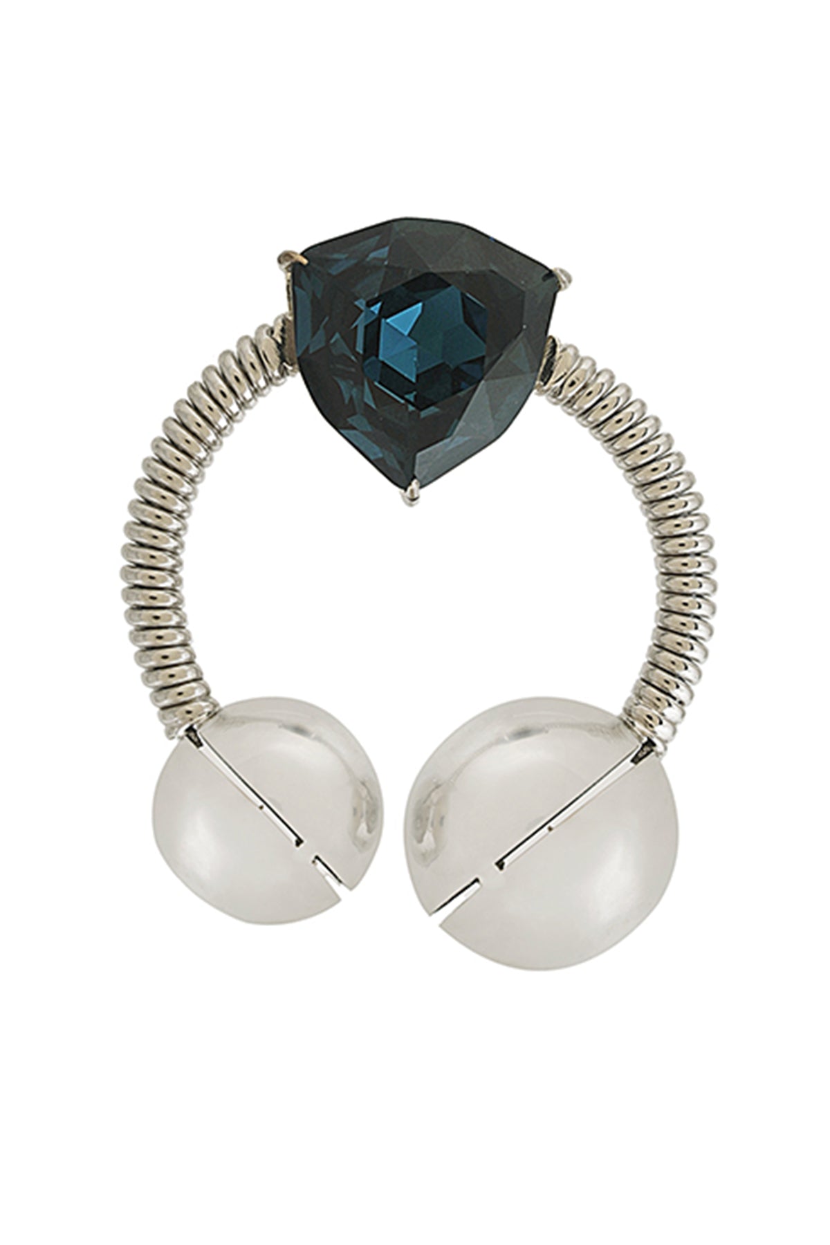 Silver Plated Pearls Danglers