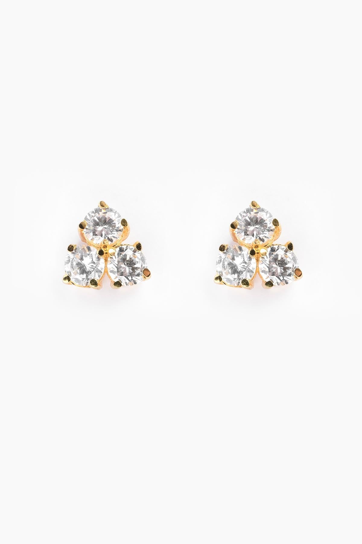 Sica Silver Solitaire Studs Earrings for jewellery online at ScrollnShops