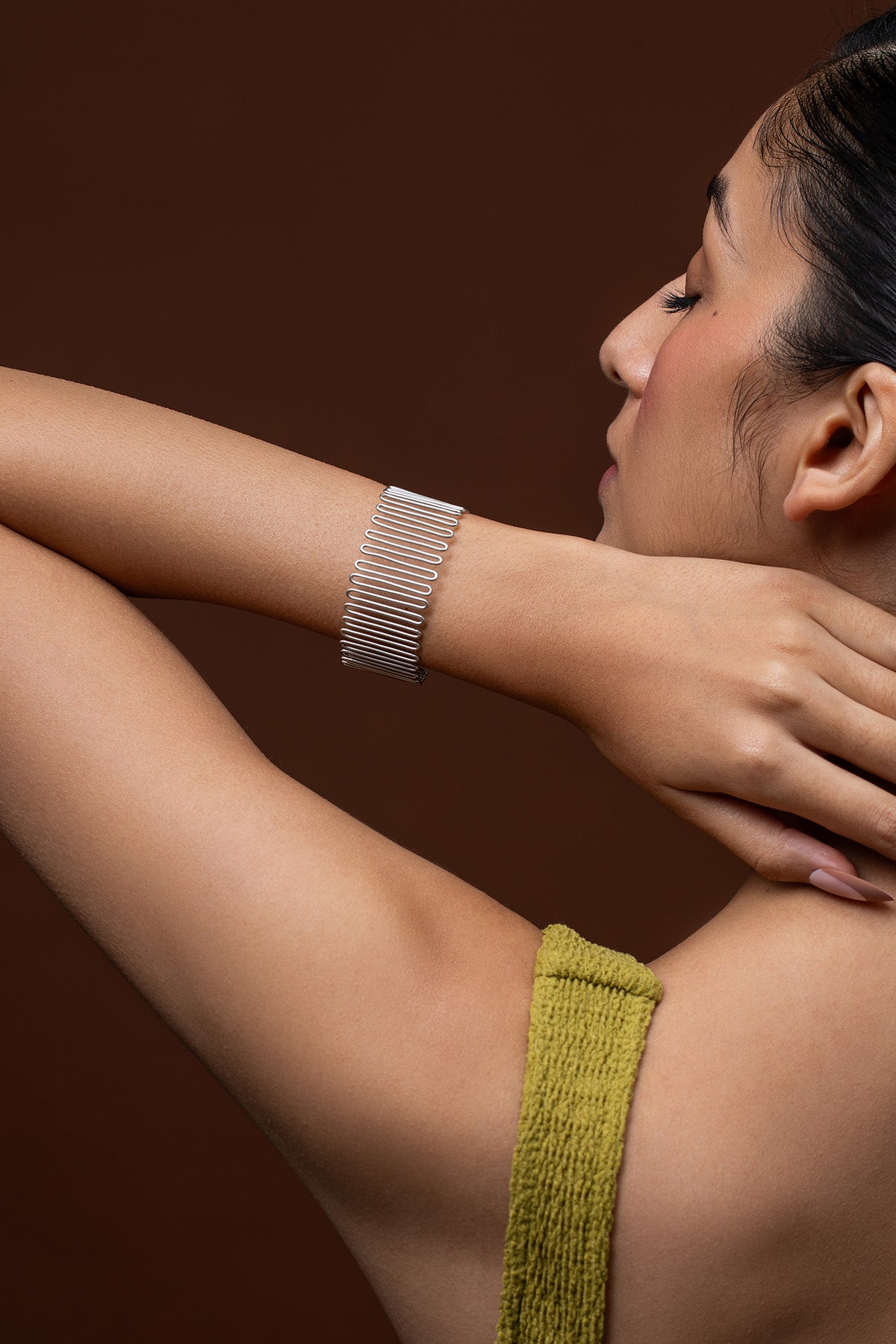 Buy Silver Spiral Meadow Bracelet for women by Ethnic Andaz online available at scrollnshops