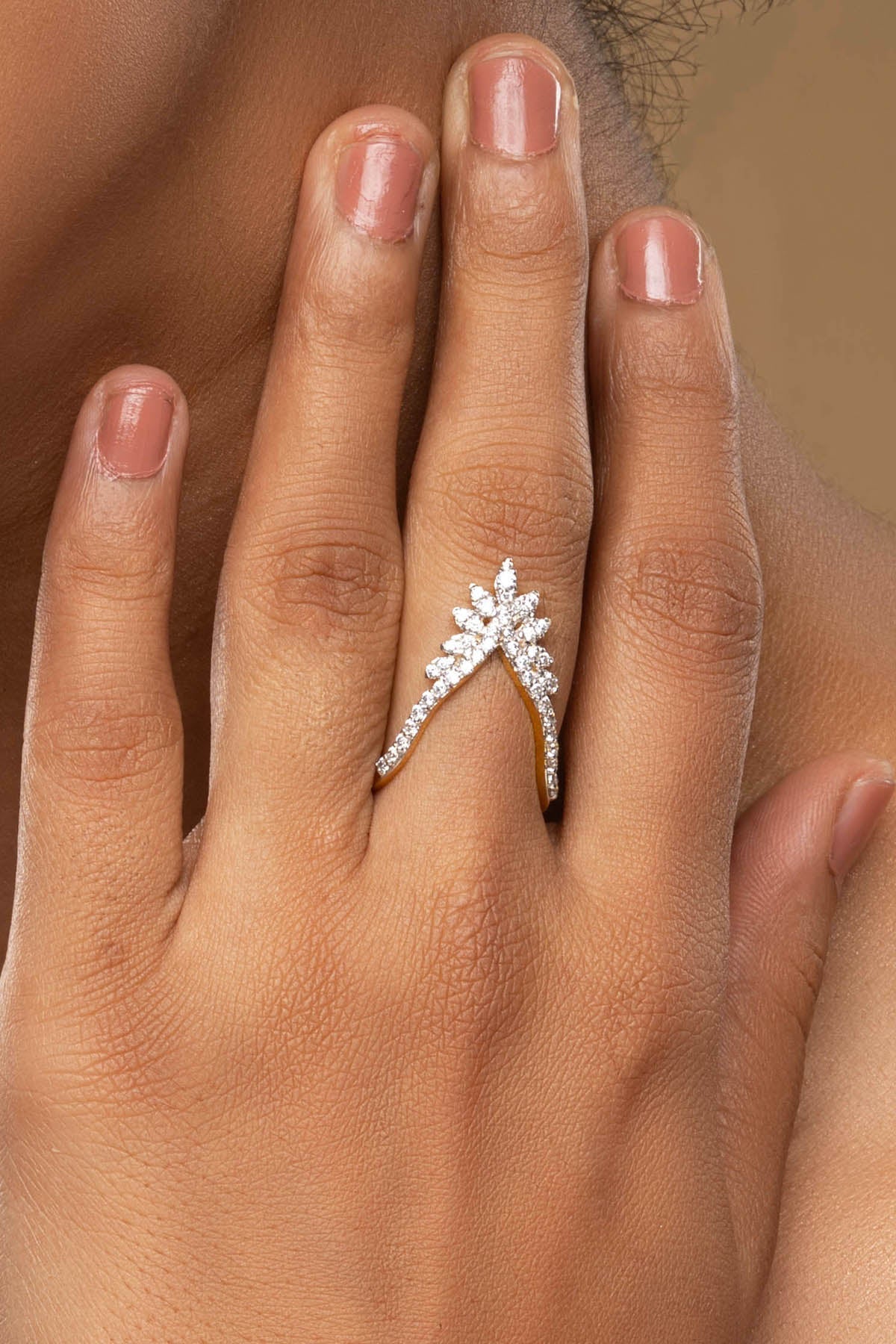 Buy Silver Stone Embellished Ring by Sica for women online at ScrollnShops