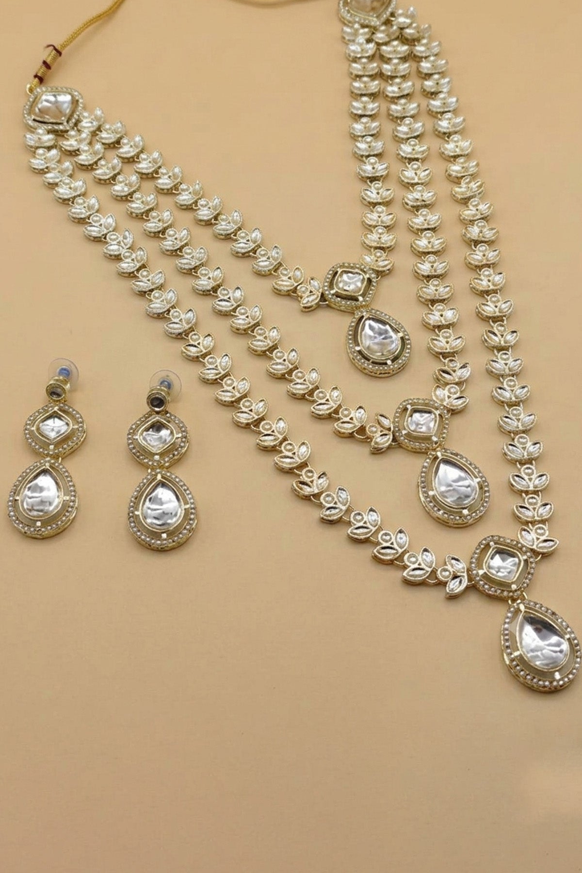 Silver Tone Teardrop Choker Set