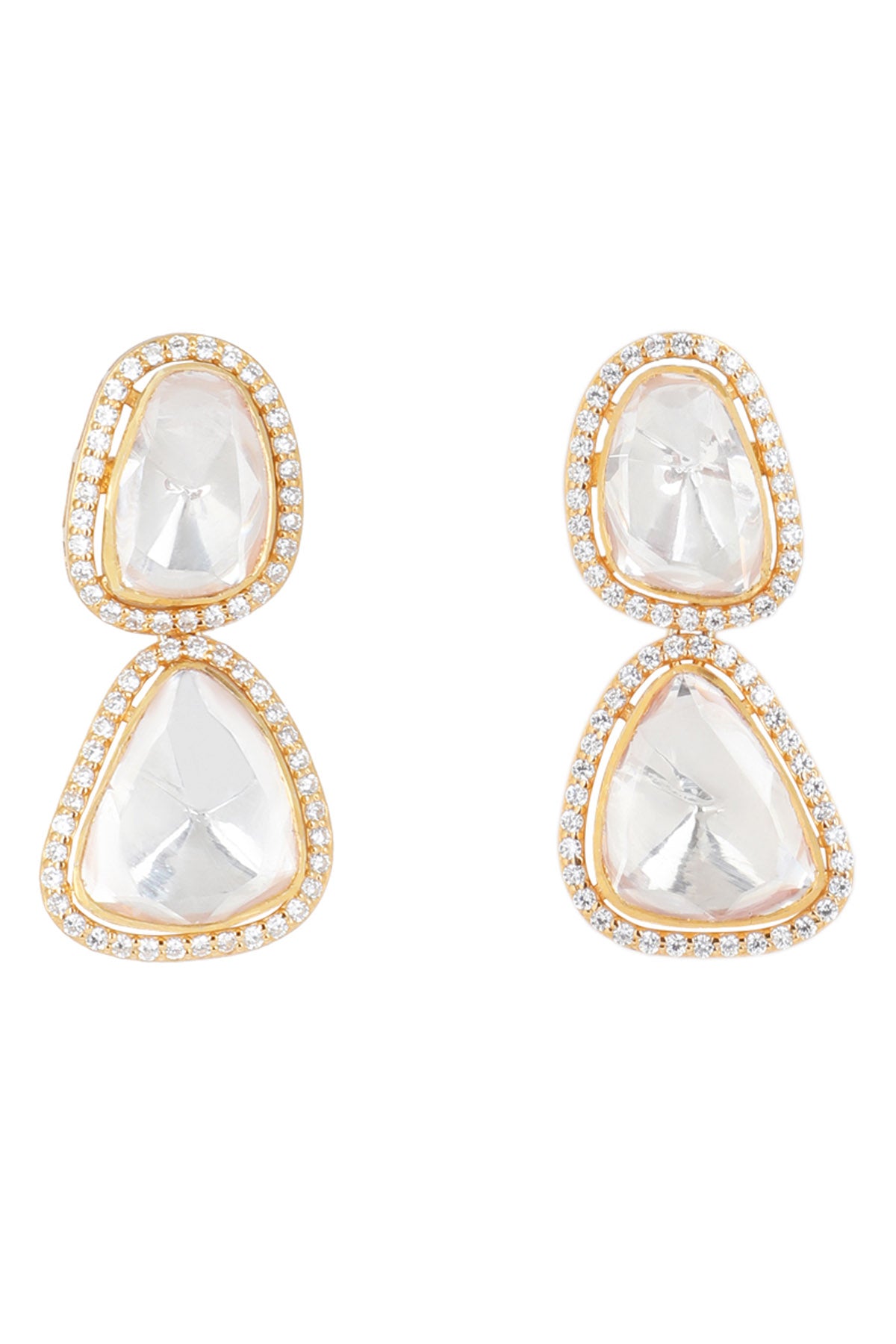 Single Line Polki Necklace Set