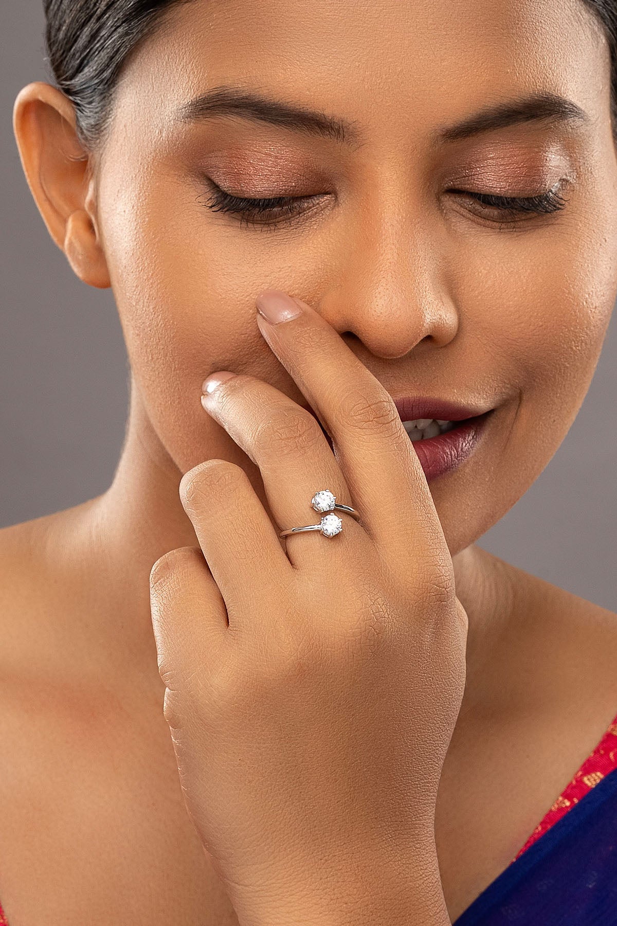 Buy Single Diamond 925 Silver Ring for women by Sica online available at scrollnshops