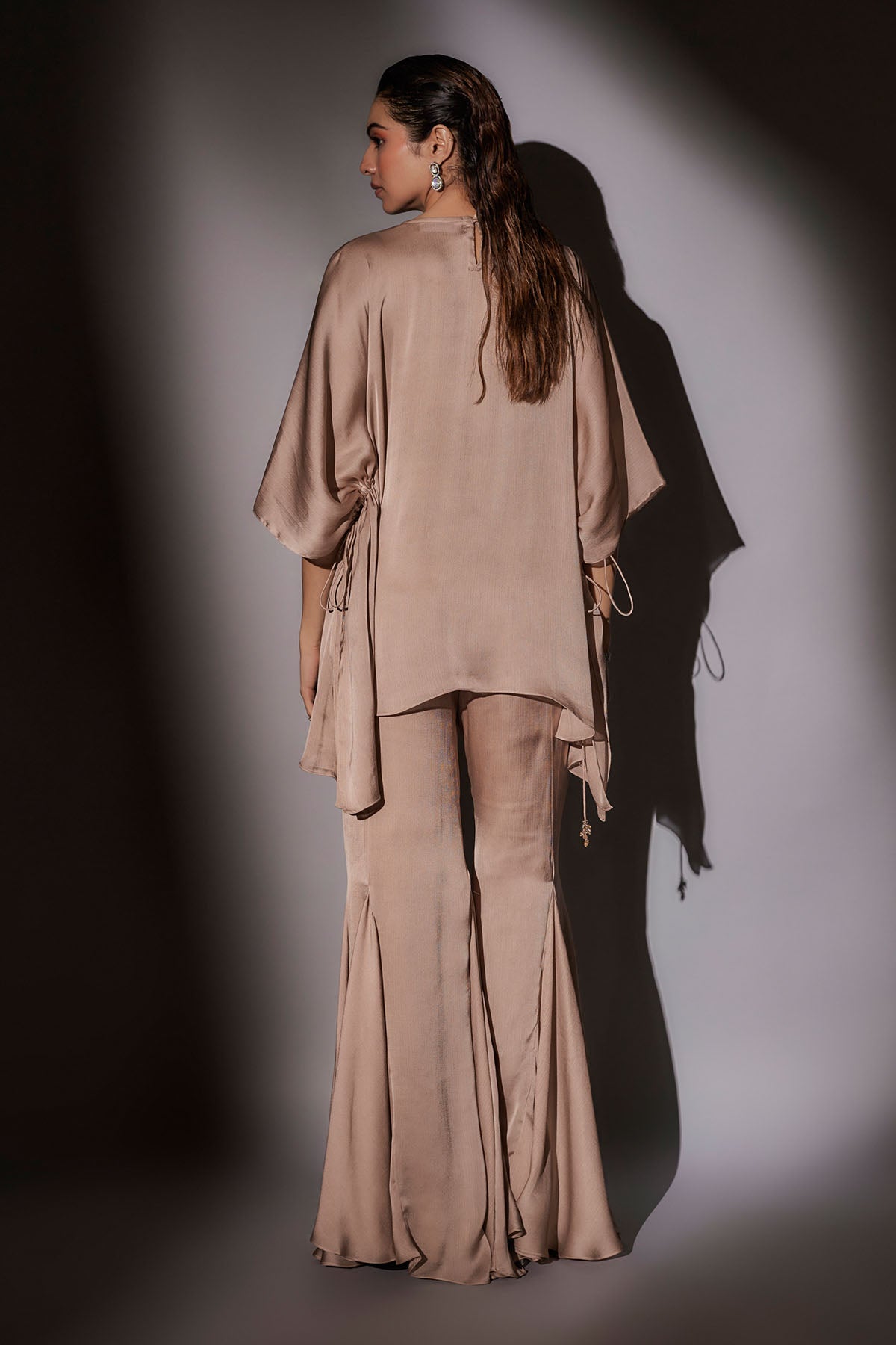 Skin Embroidered Kaftan Set