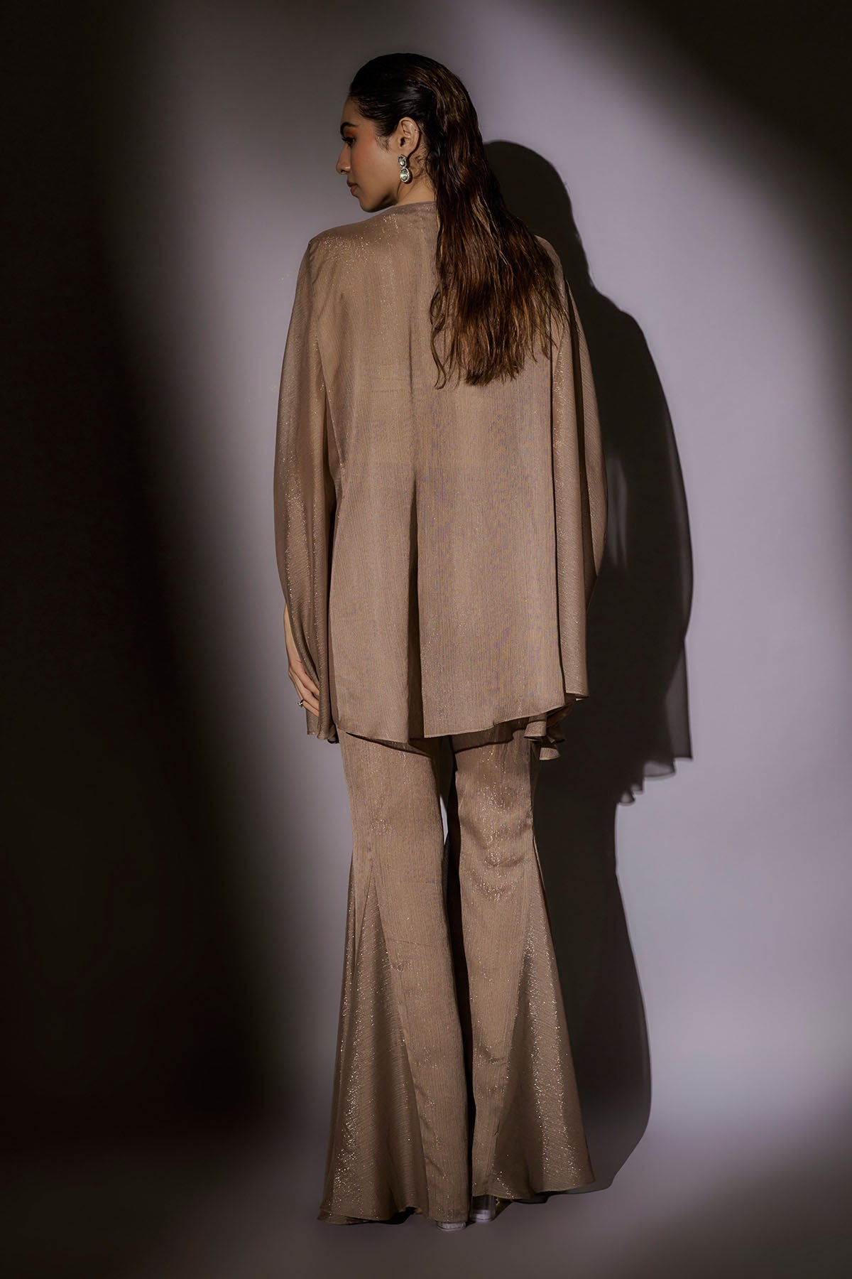 Skin Embroidered Sharara Set