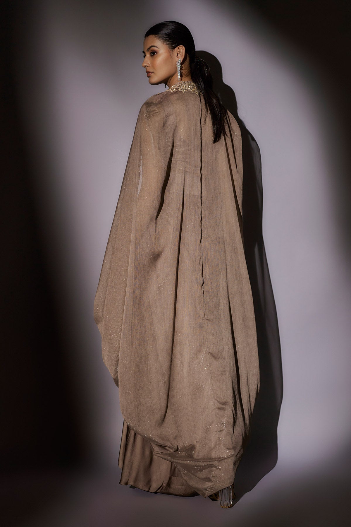 Skin Hand Embroidered Skirt Set