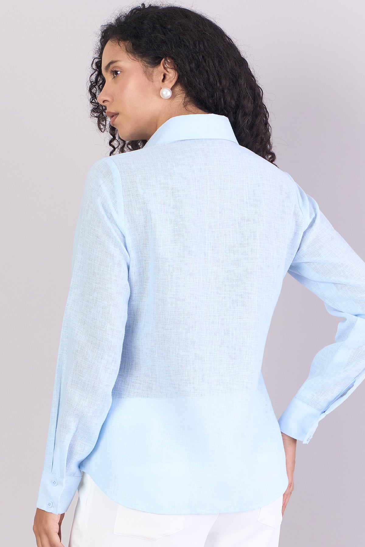 Sky Blue Full Sleeves Shirt
