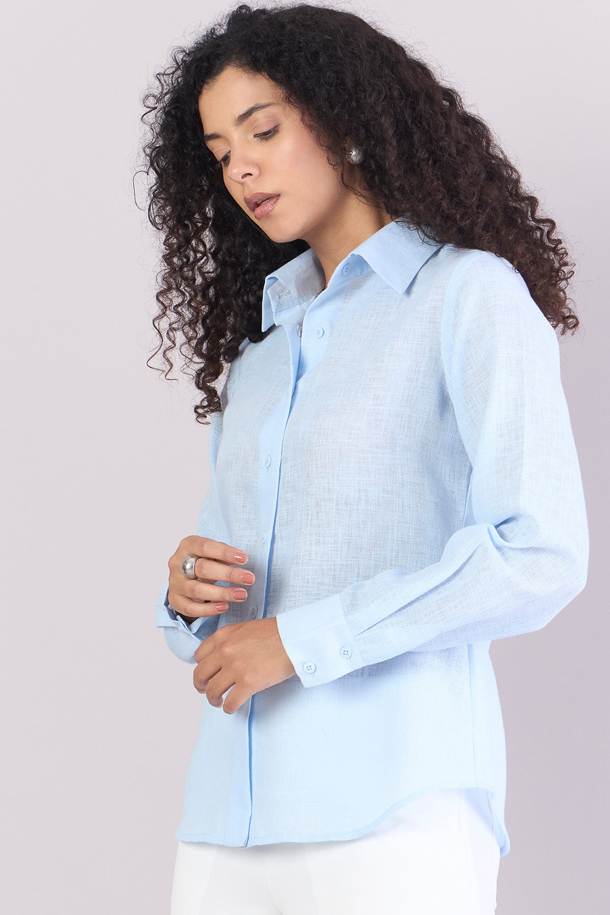 Sky Blue Full Sleeves Shirt