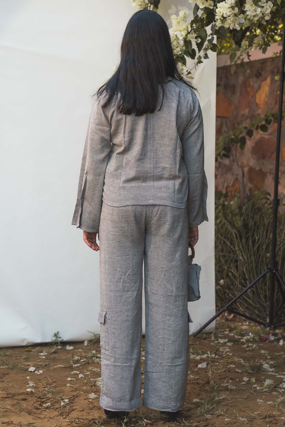 Sleeve Pleated Cotton Top