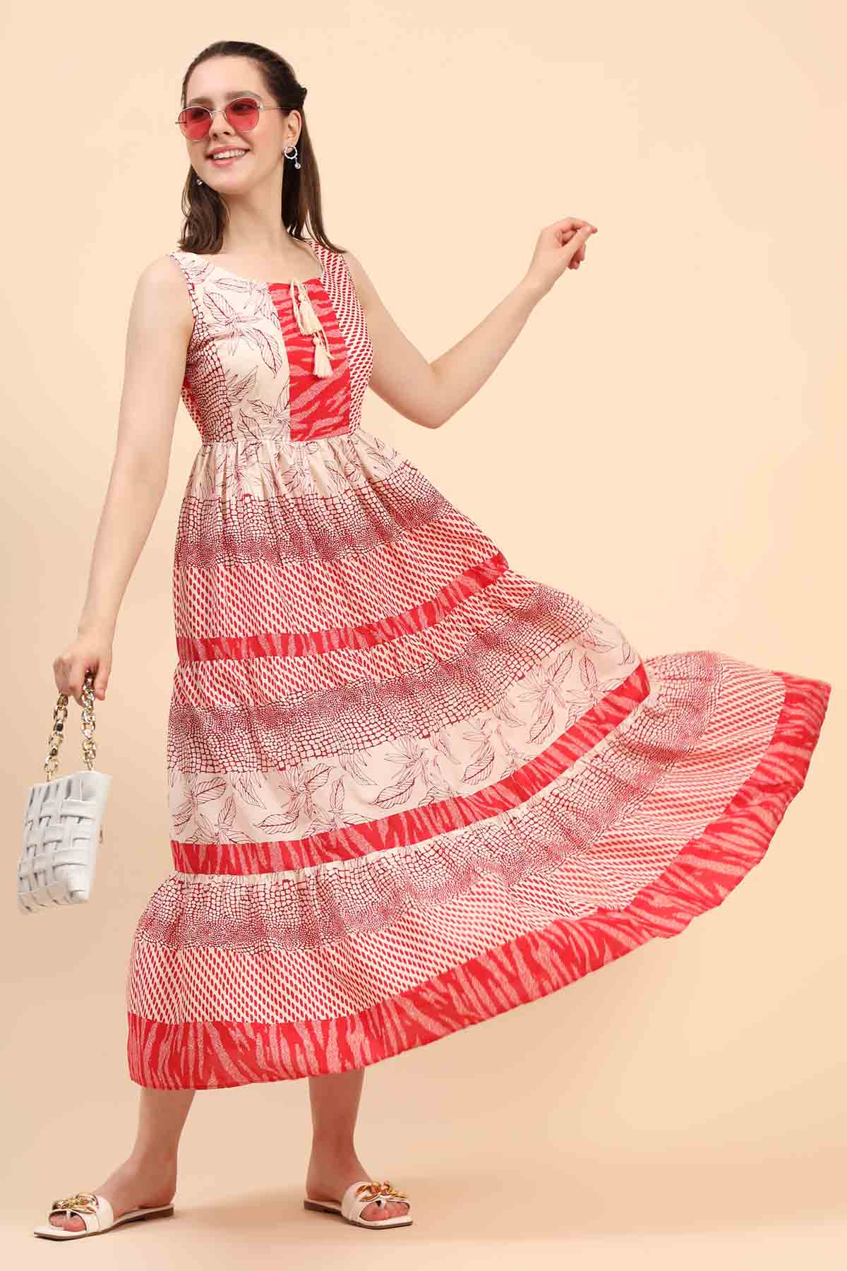 Sleeveless Gather Dress