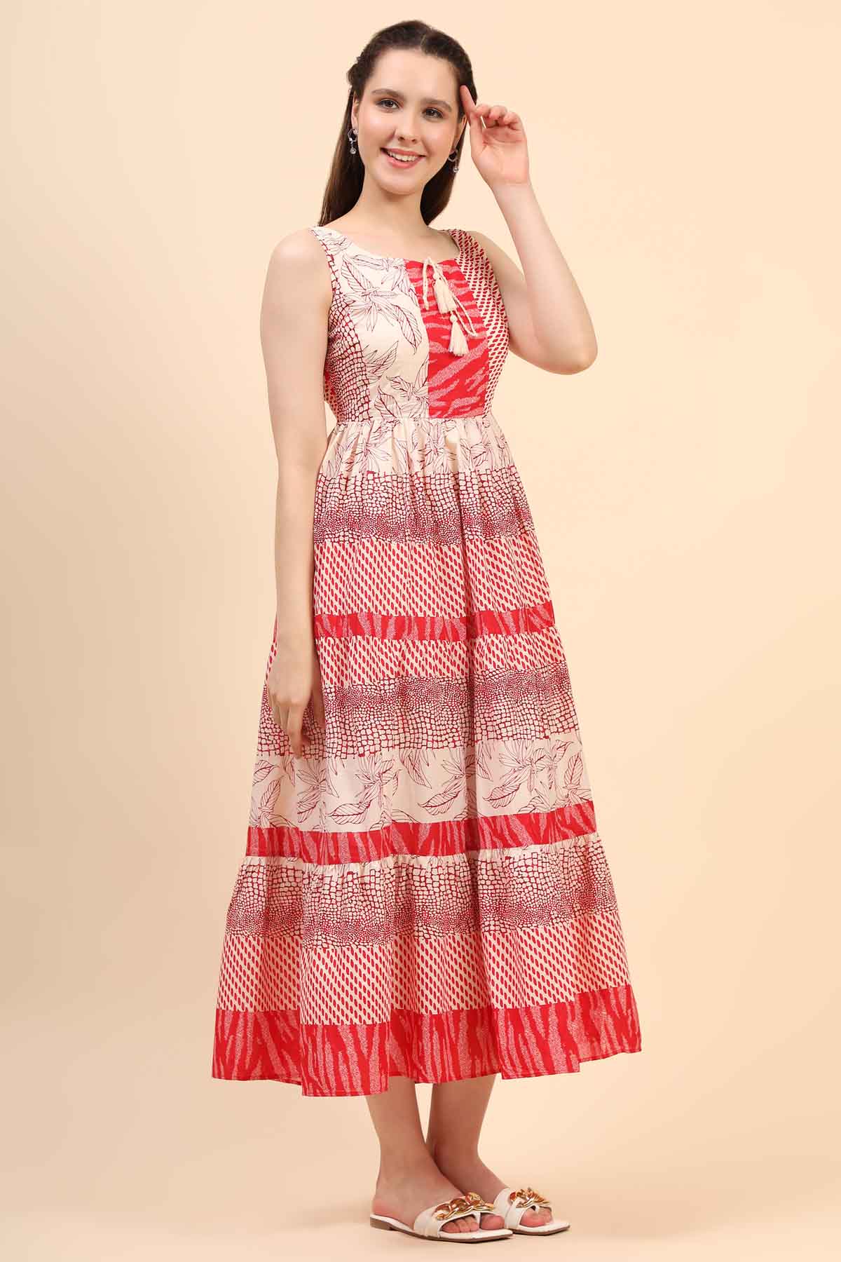 Sleeveless Gather Dress