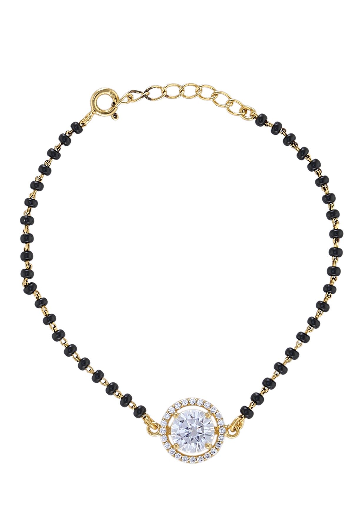 Solitaire Black Hand Mangalsutra