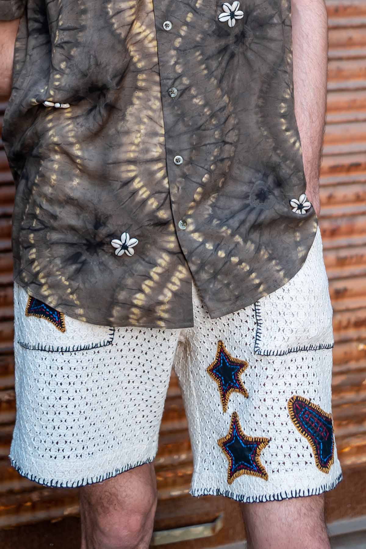 Space Applique Shorts