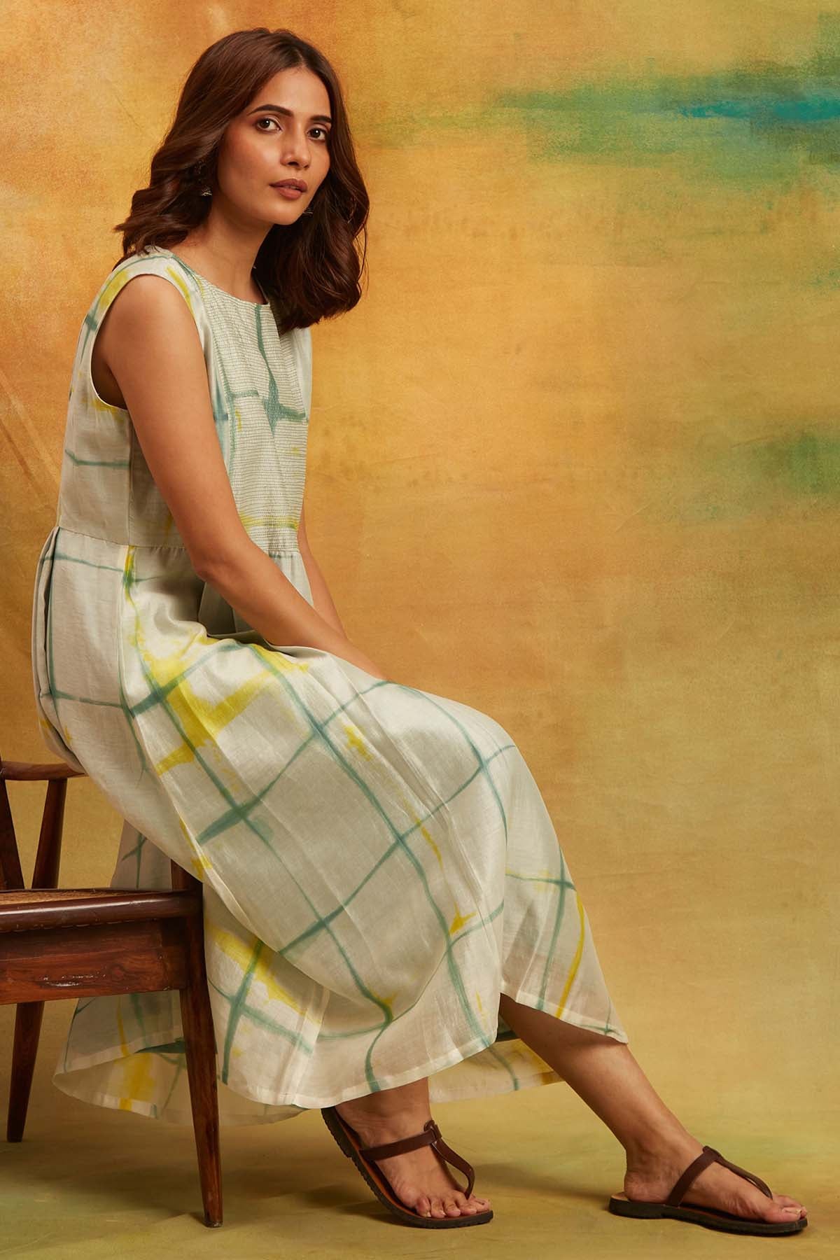 Square Printed Dress