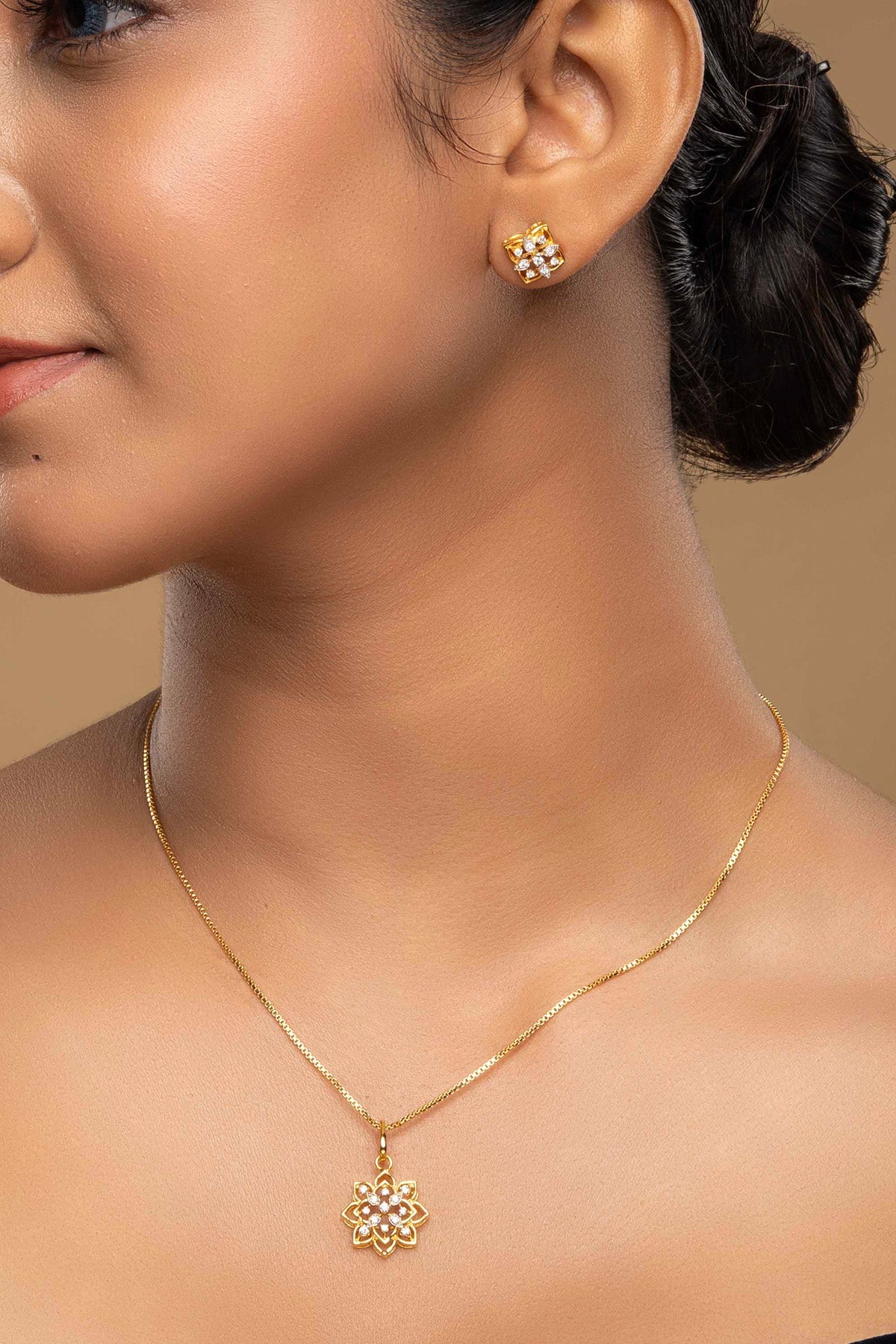 Buy Square 925 Silver Pendant Set for women by Sica online available at scrollnshops