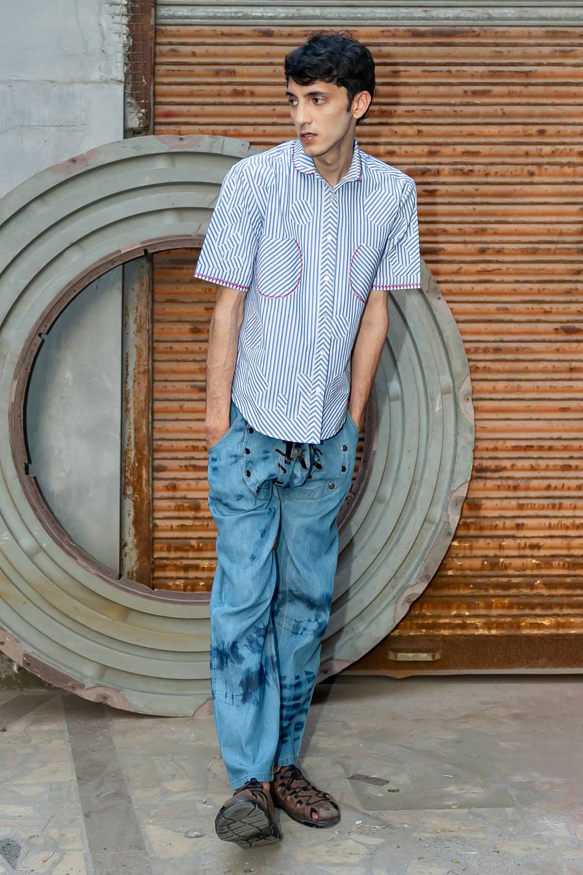 Stripe Applique Shirt