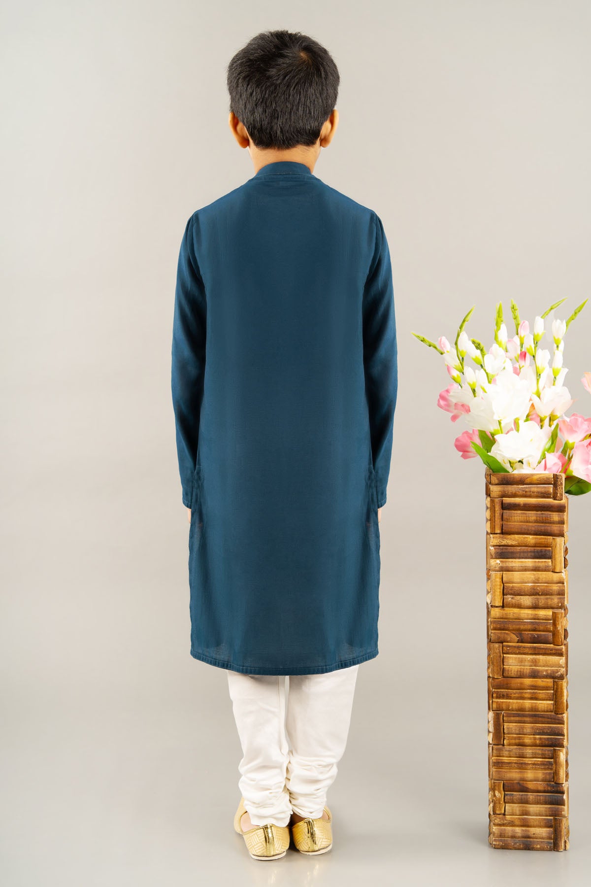 Stripe Yoke Kurta Set