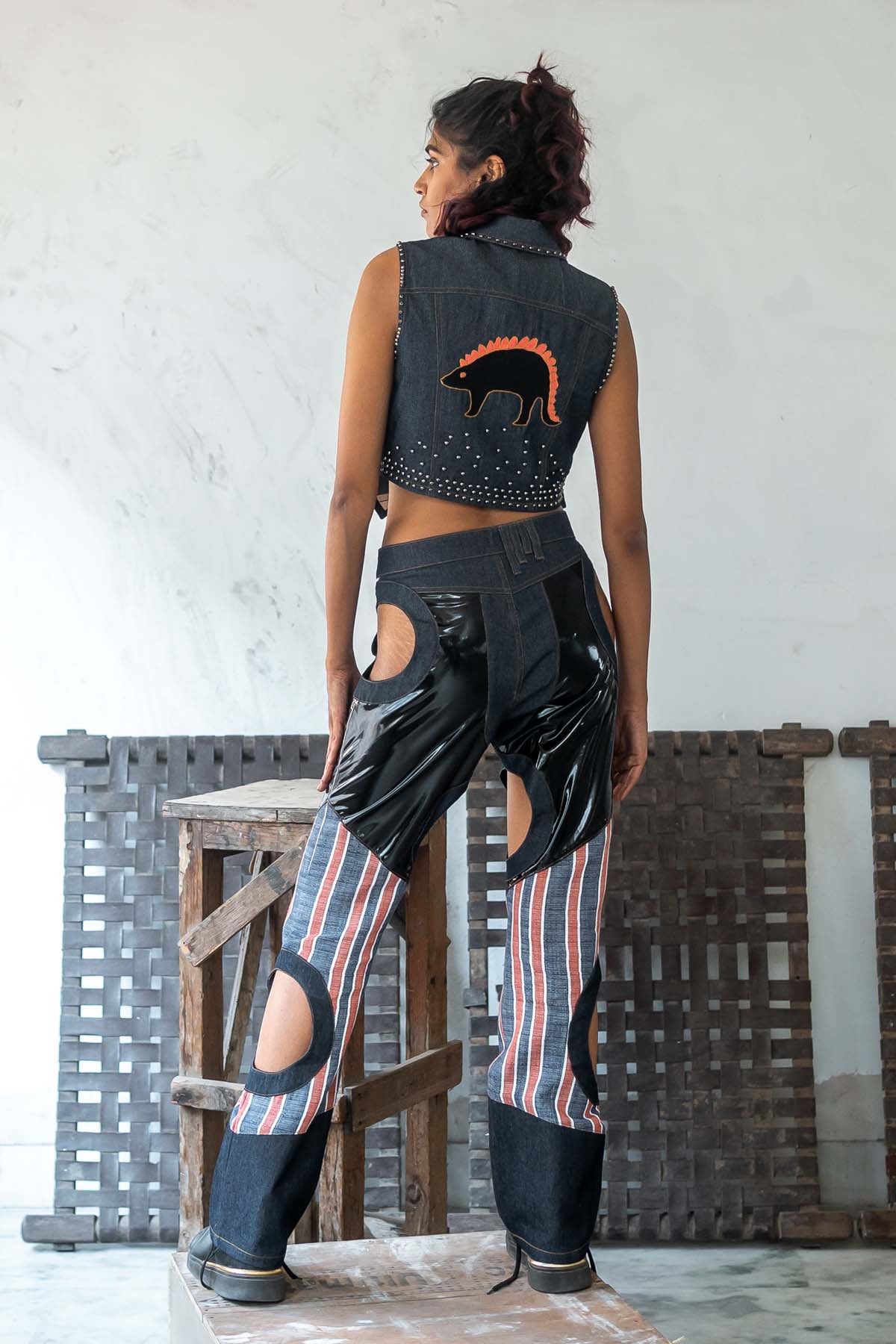 Studs Embellished Jacket