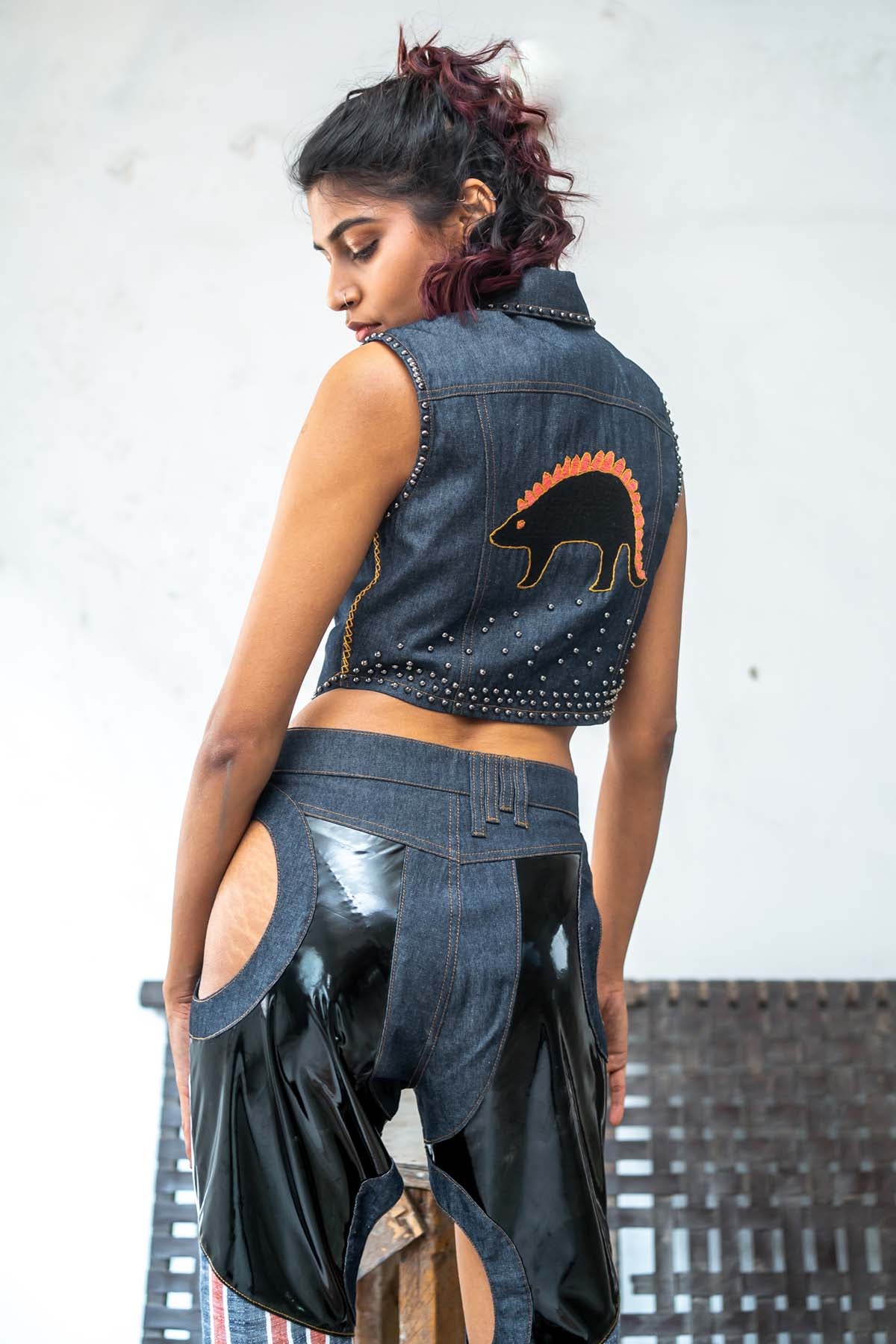 Studs Embellished Jacket