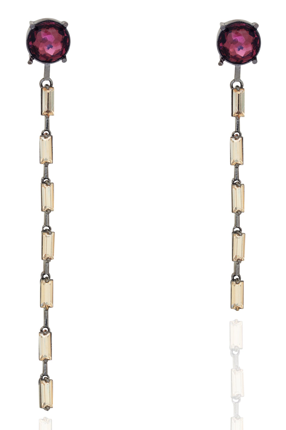 Swarovski Crystal Zip Earrings