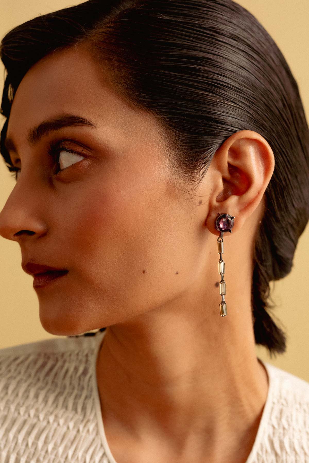Swarovski Crystal Zip Earrings