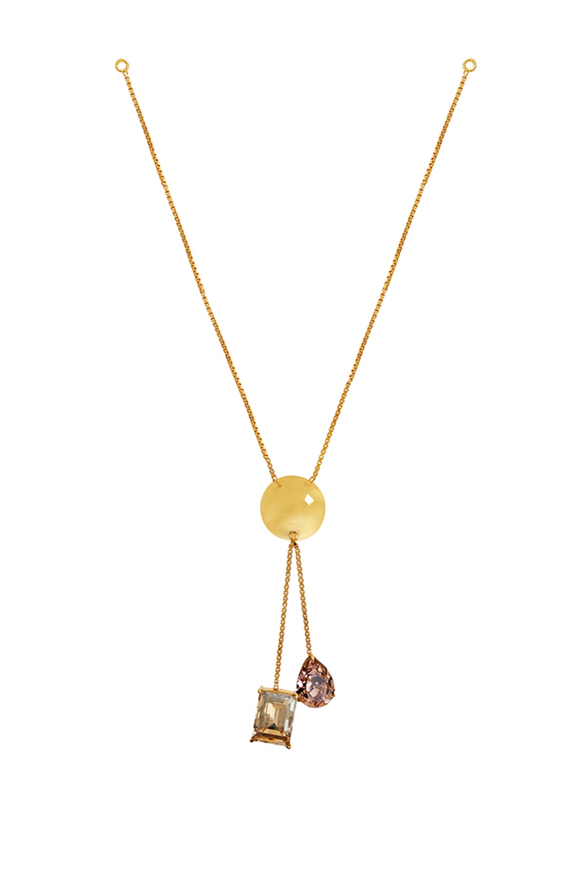 Swarovski Crystal Brass Necklace