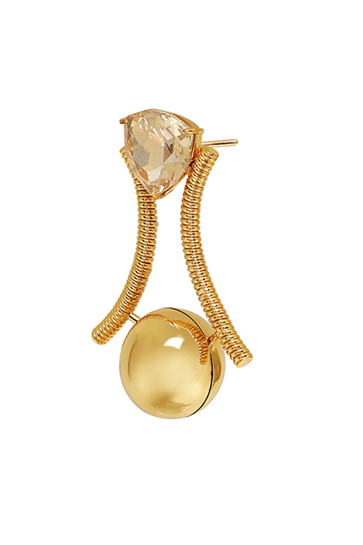 Swarovski Crystal Gold Danglers