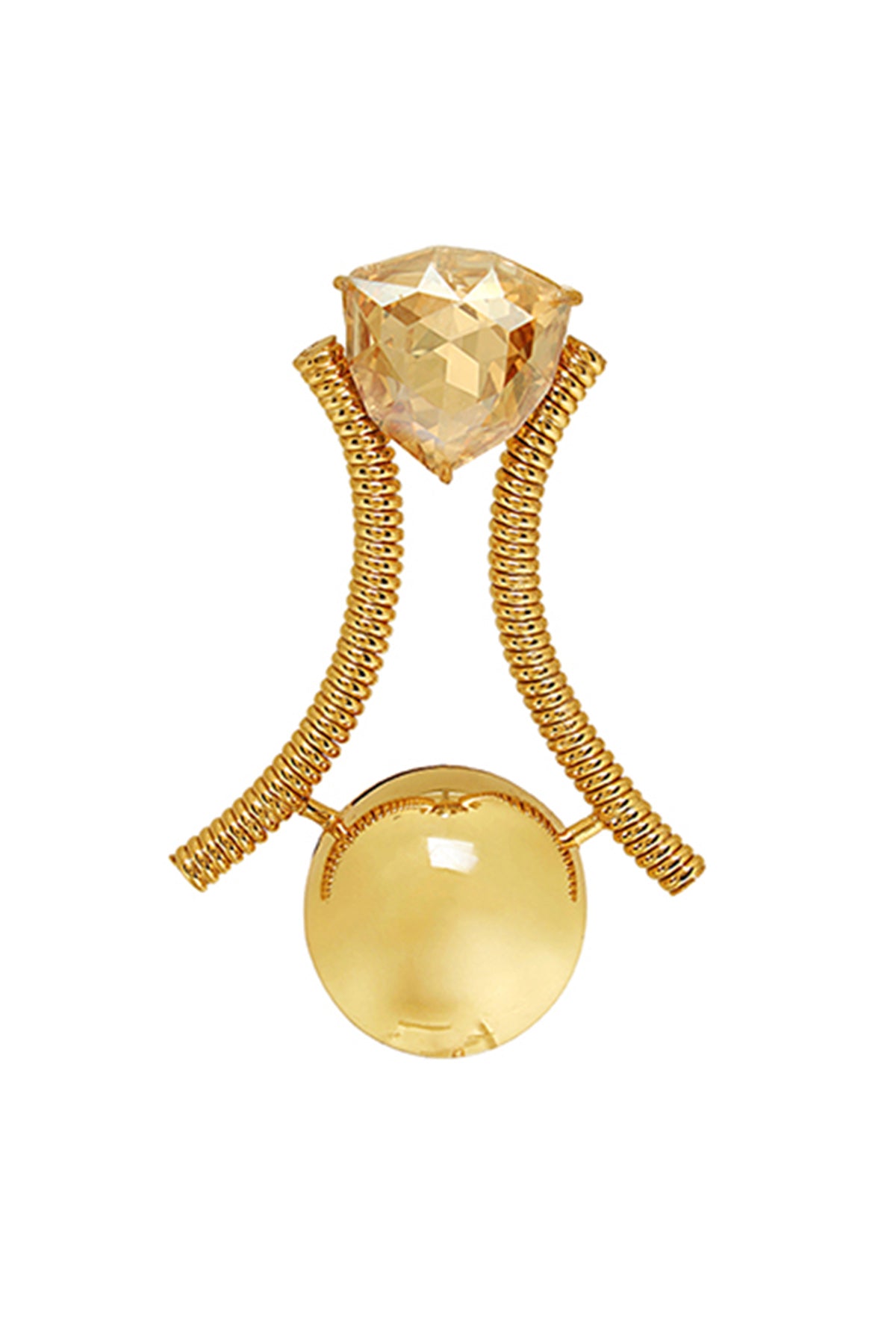 Swarovski Crystal Gold Danglers