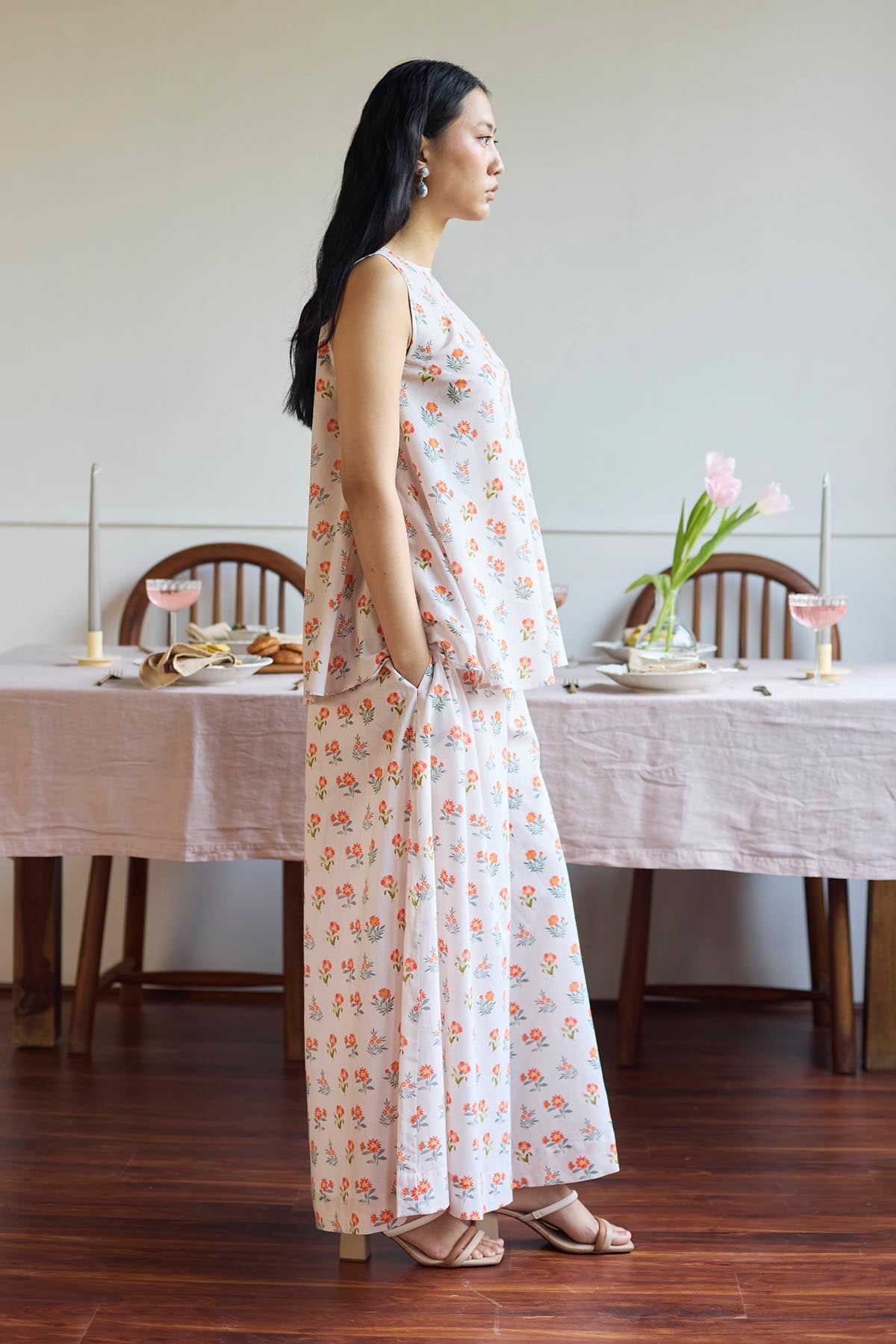 Taupe Sleeveless Top & Pants