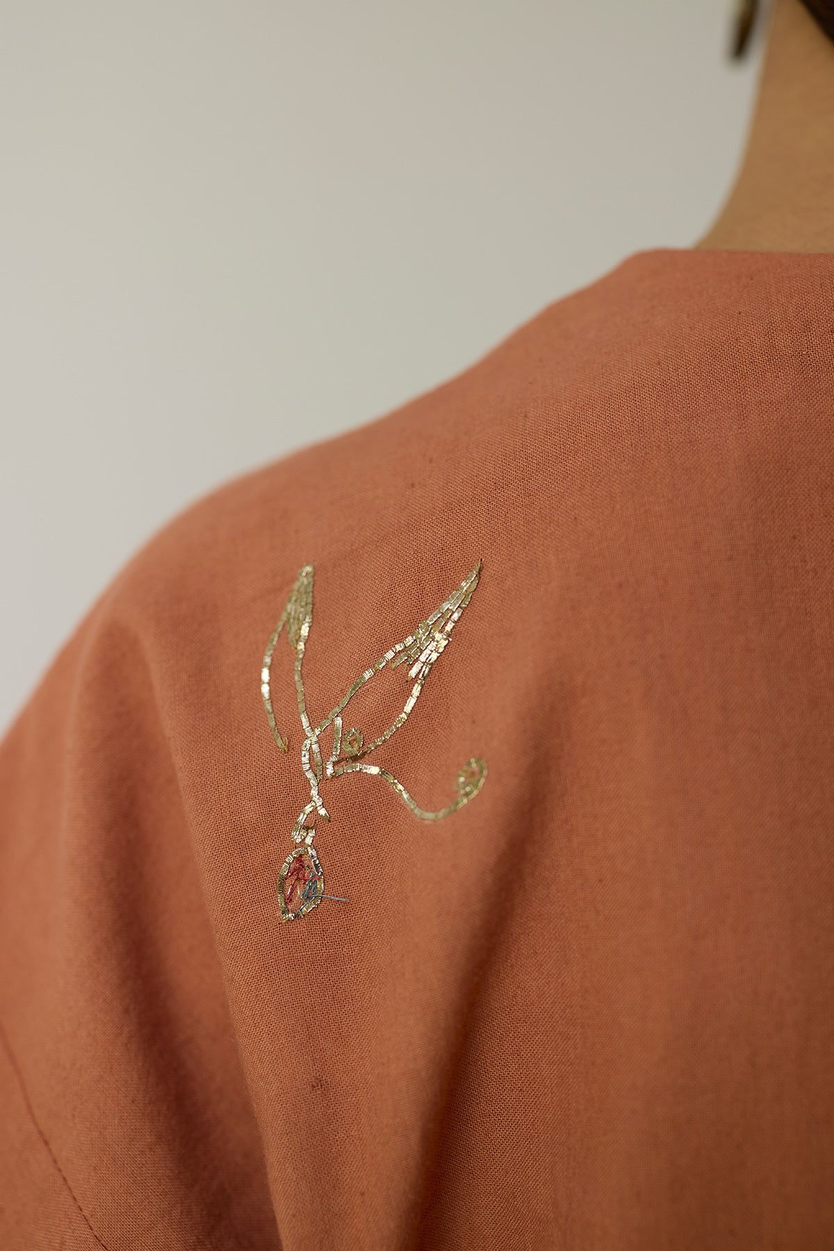 Terracotta Embroidery Kurta Set