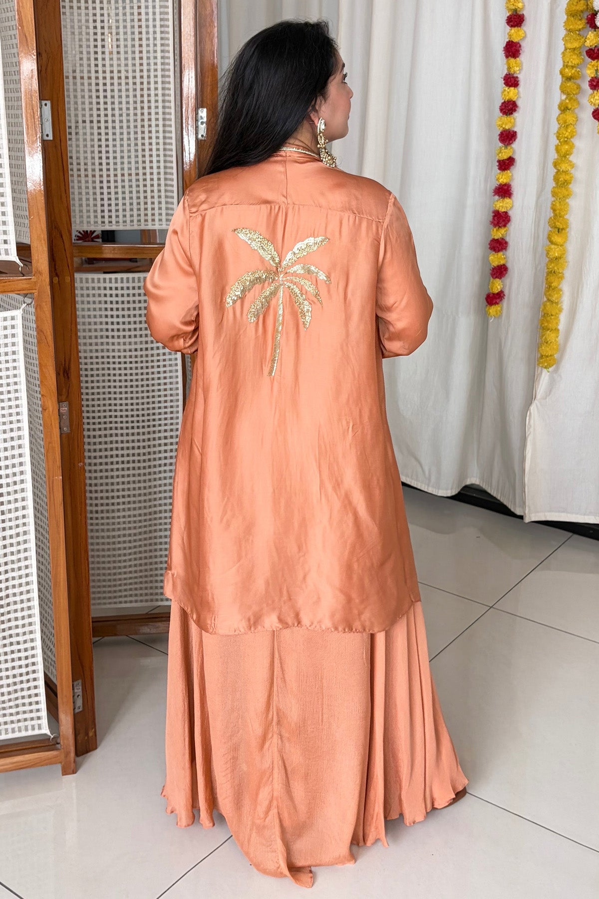 Terracotta Jacket Maxi Dress