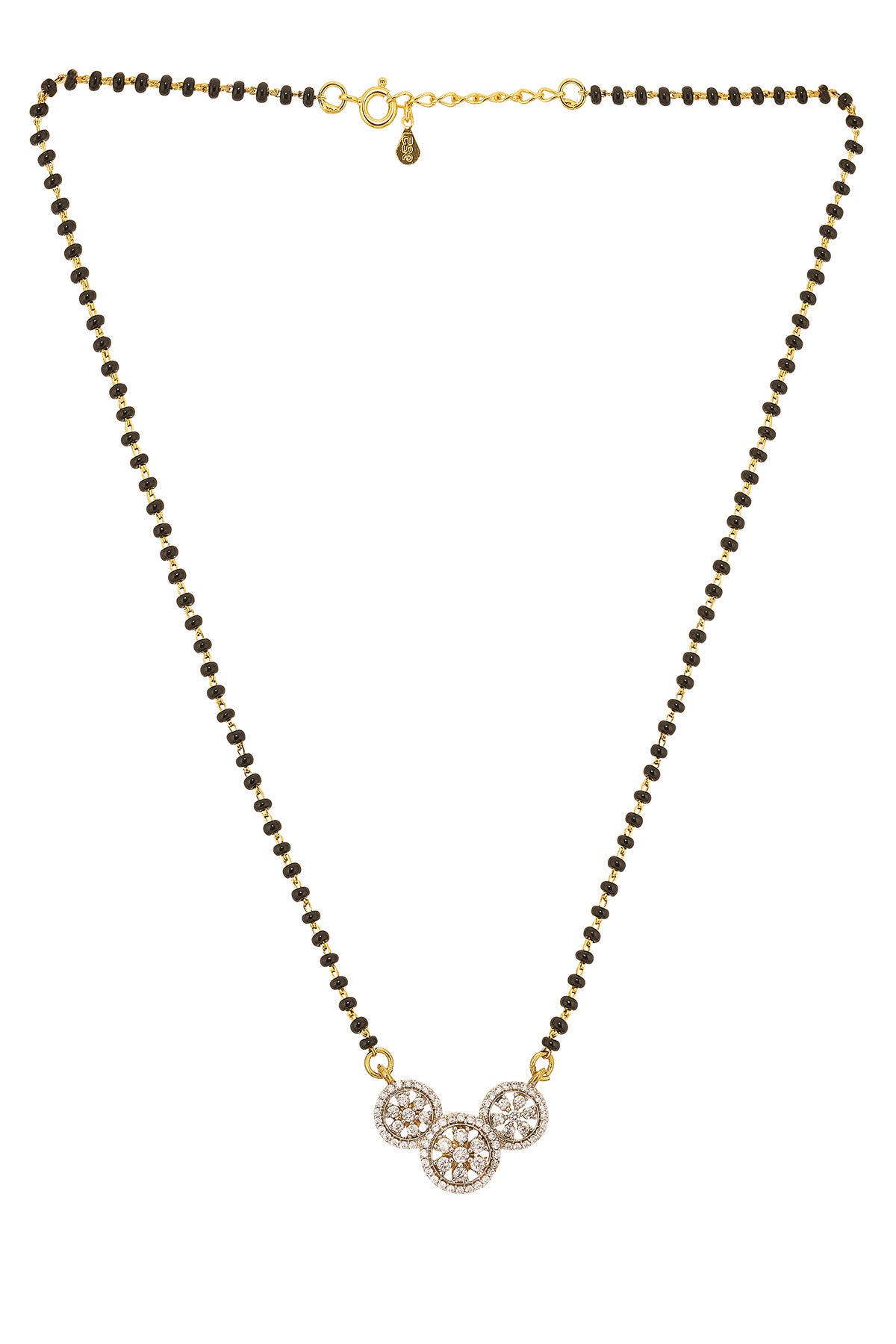 Three Chakra Black Mangalsutra