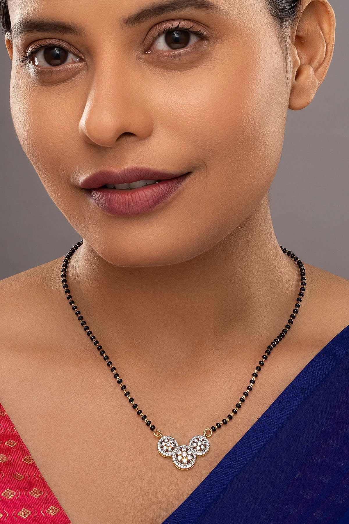 Buy Three Chakra Black Mangalsutra for women by Sica online available at scrollnshops