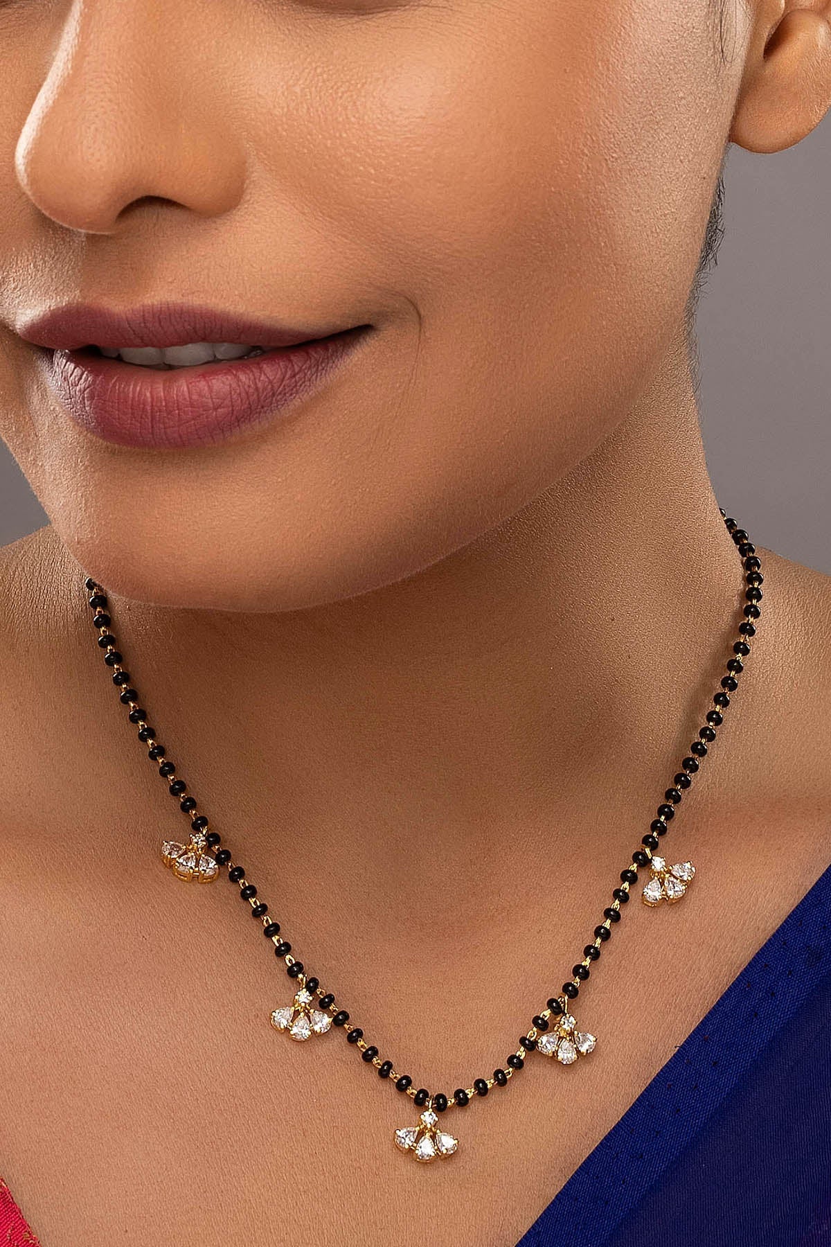 Buy Three Tier Diamonds Mangalsutra for women by Sica online available at scrollnshops