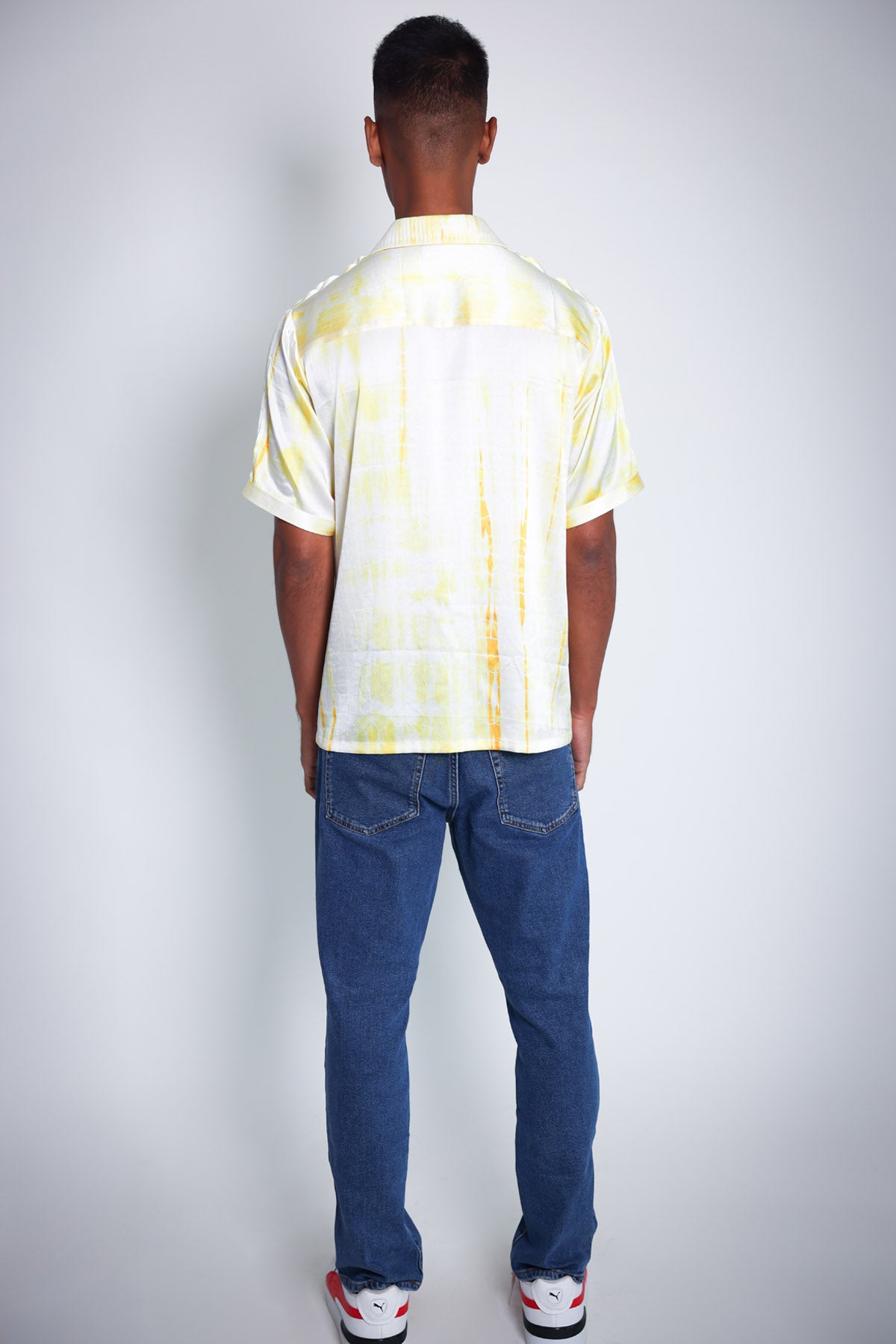 Tie-Dyed Pintuck Detail Shirt